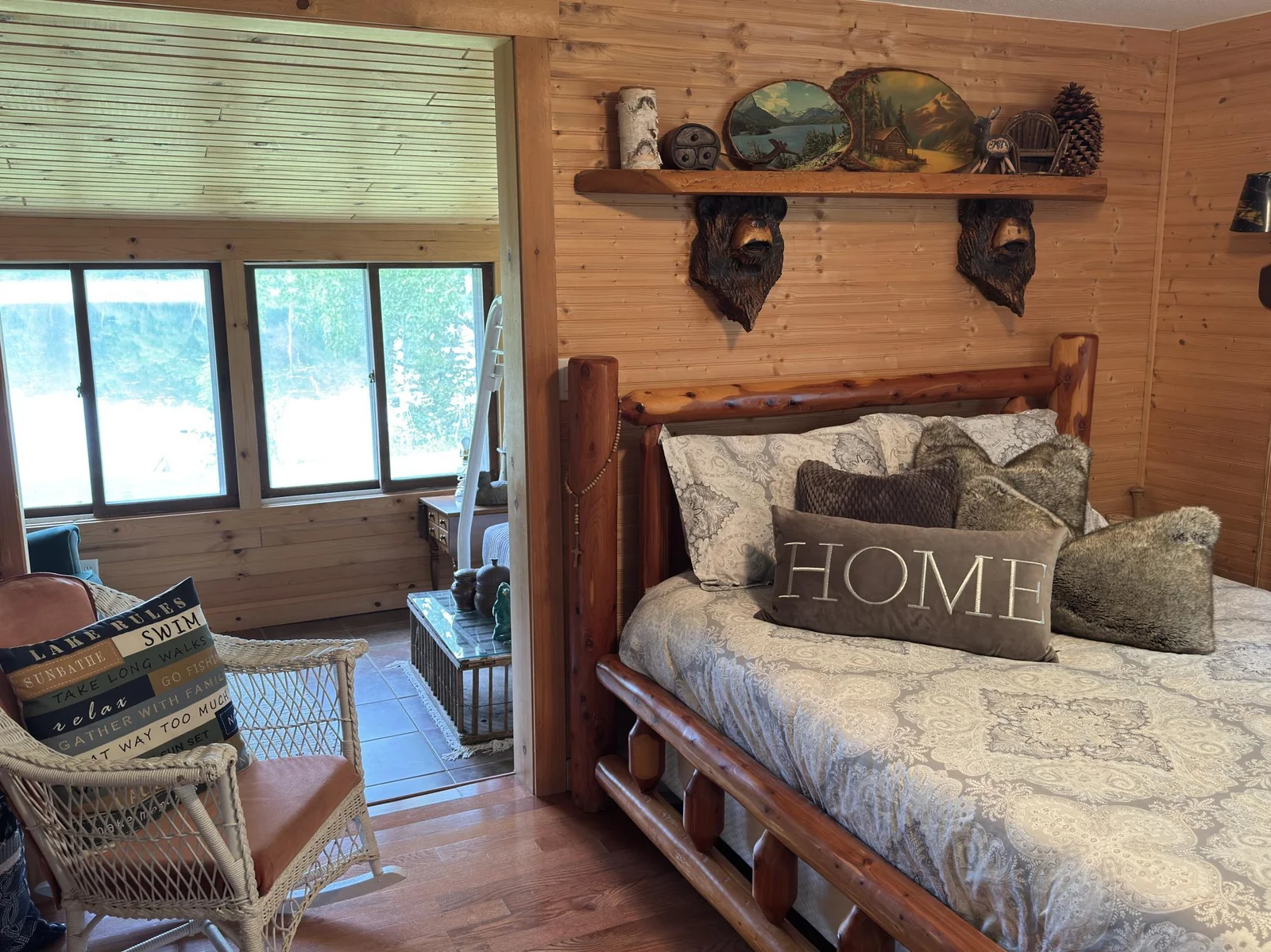 Sunroom provides extra sleeping