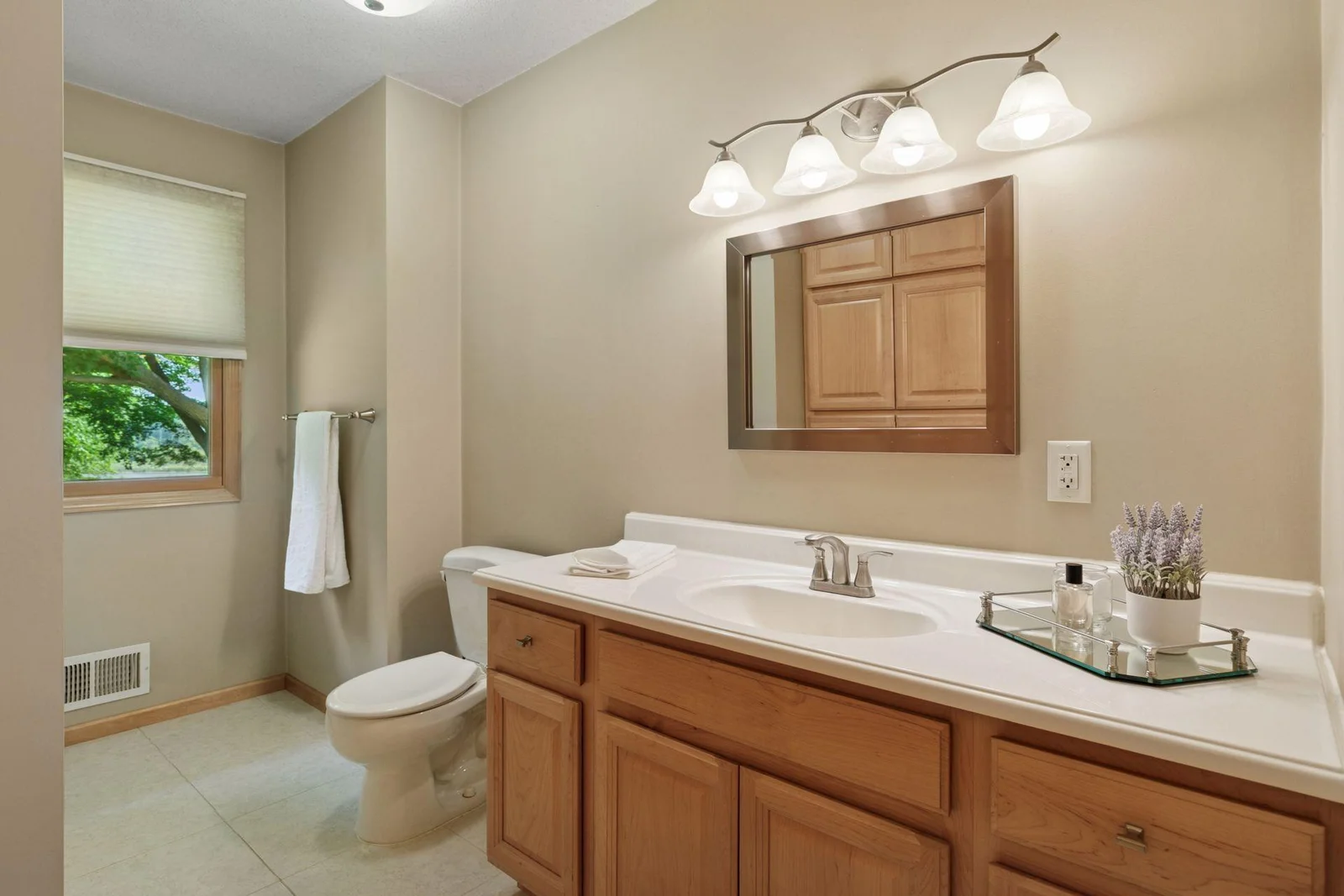 Main floor full bath, updated.