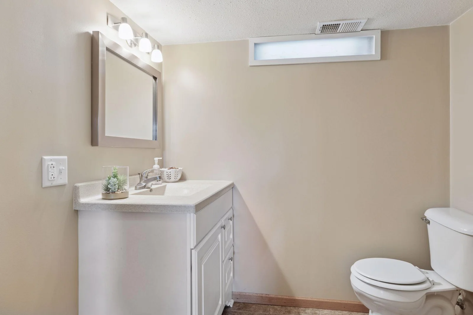 3/4 updated bath on lower level!