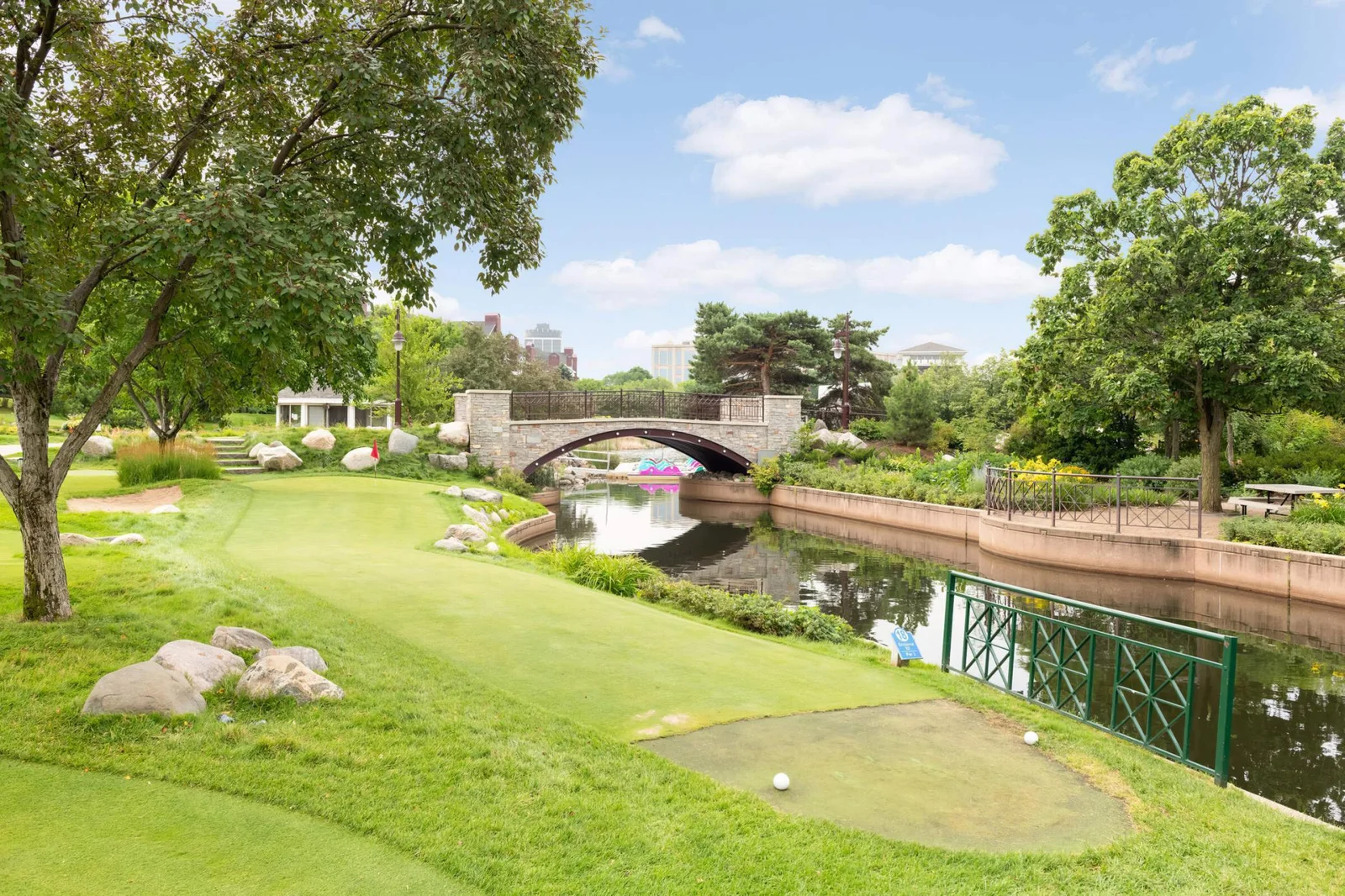 Play a round of mini golf in your backyard