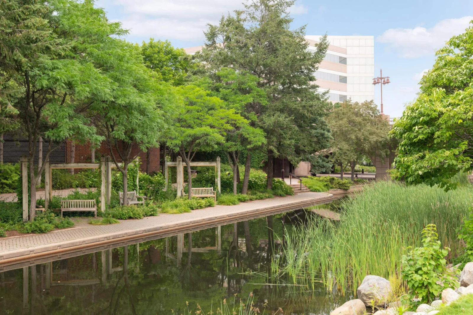 Centennial Lakes hosts events including a charming art festival in the summer