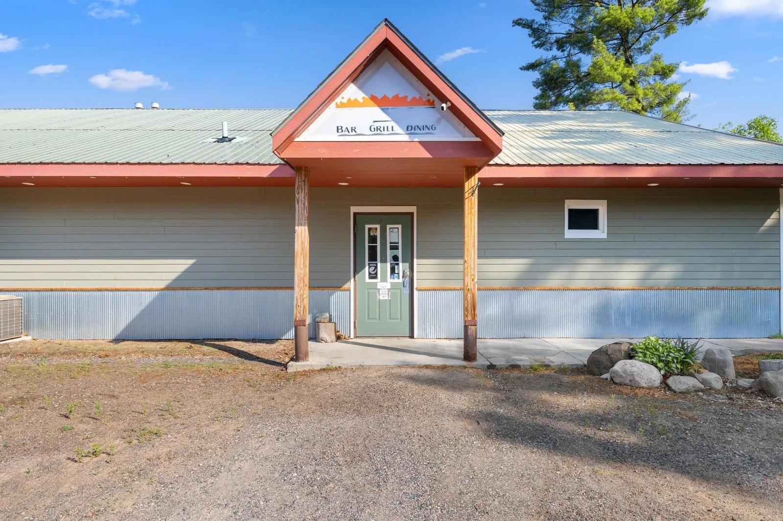 Entrance to the commercial building.