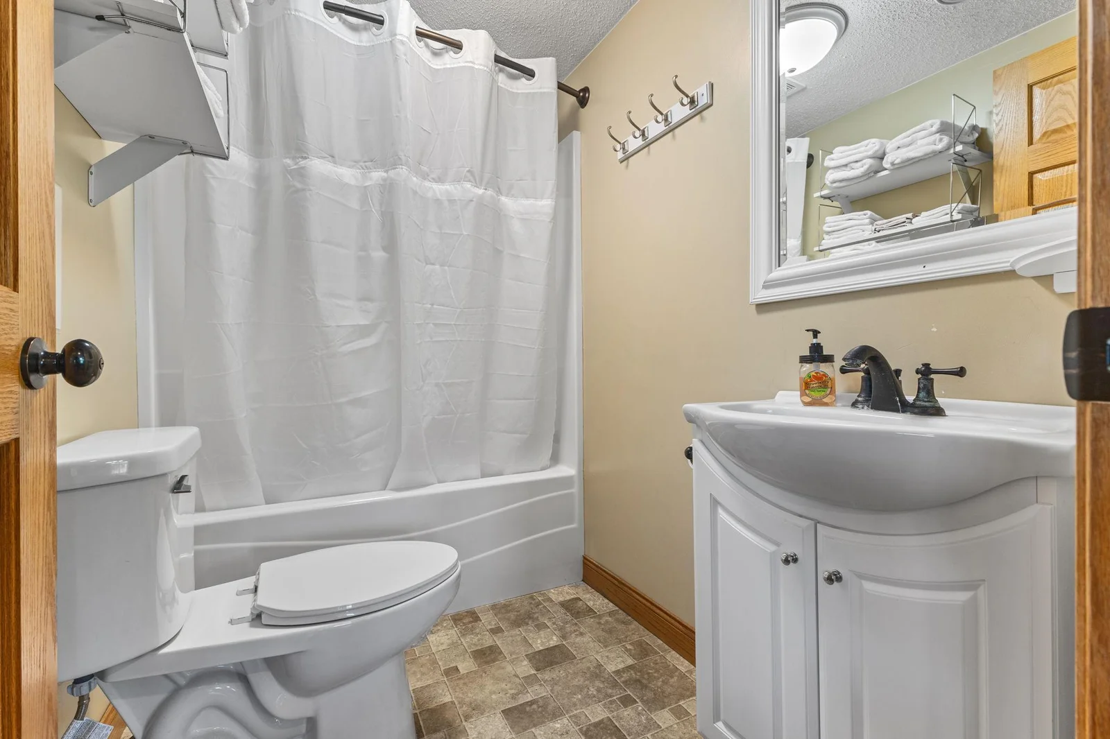 One of the lower level bathrooms.