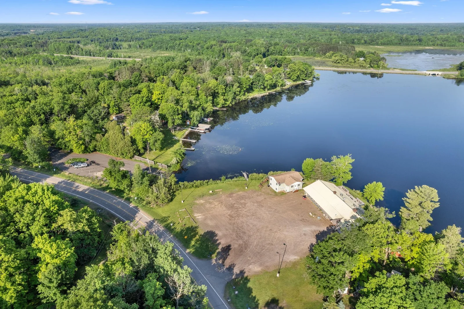 You'll find great paved road access to the property.