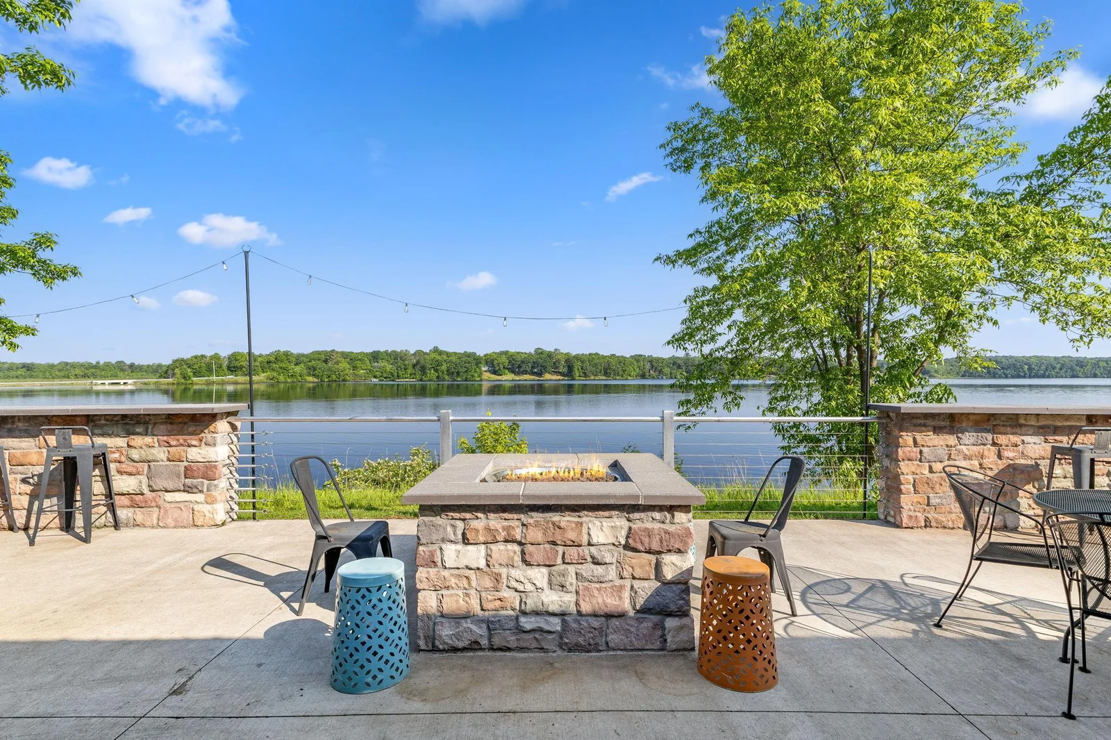 Gas firepit on the patio.  Great conversation area.