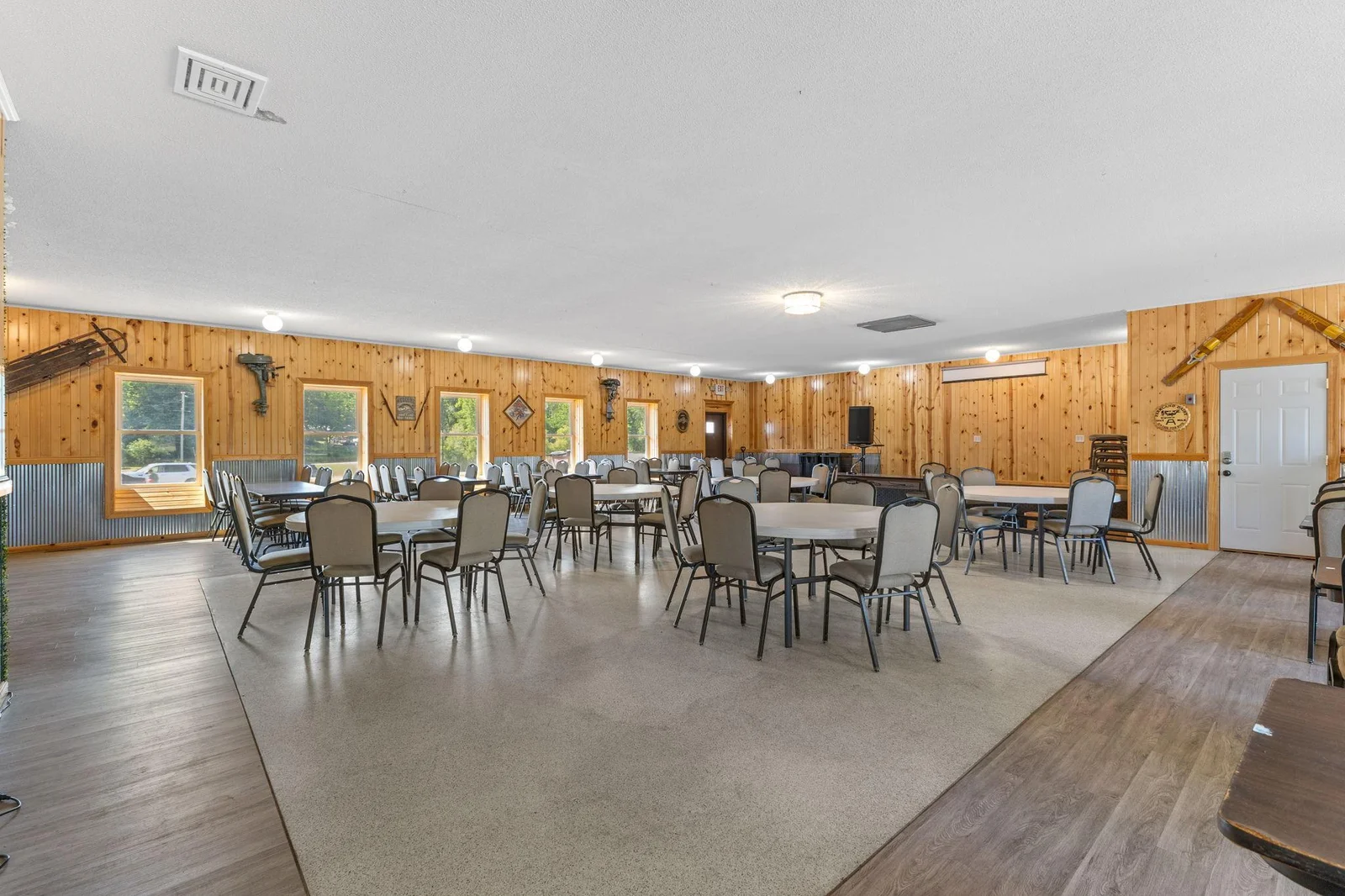Seating for 100+ makes this a great meeting space or event center.