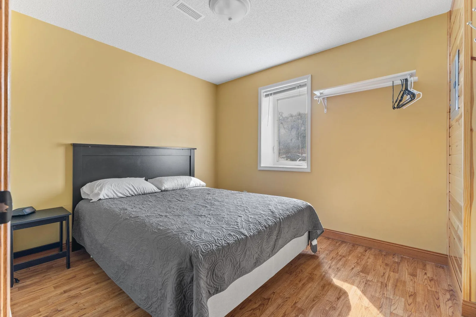 Another lower level bedroom on the lake side.