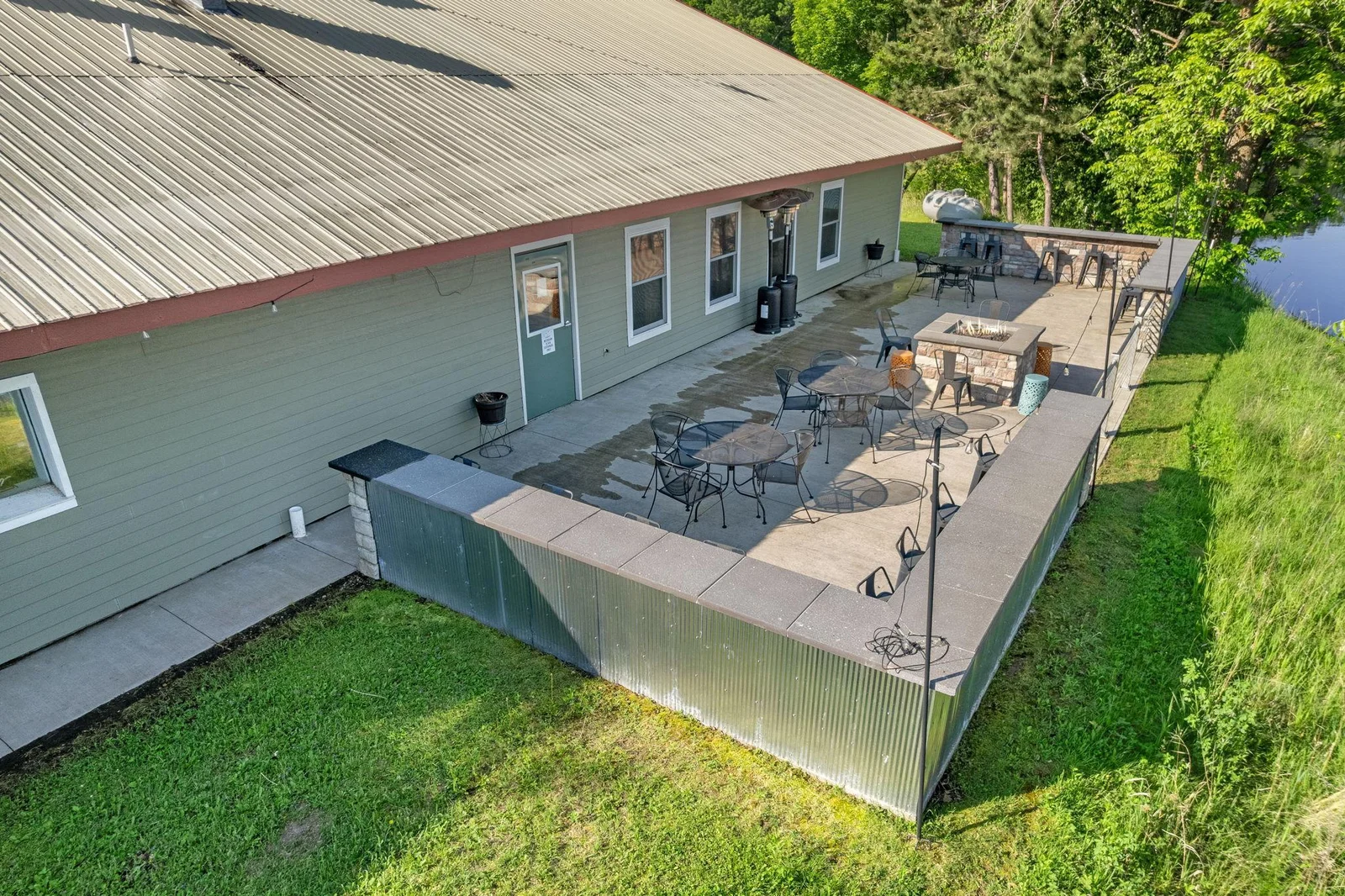 Newer patio to sit and enjoy the lake.   There is gas firepit for those cool days.