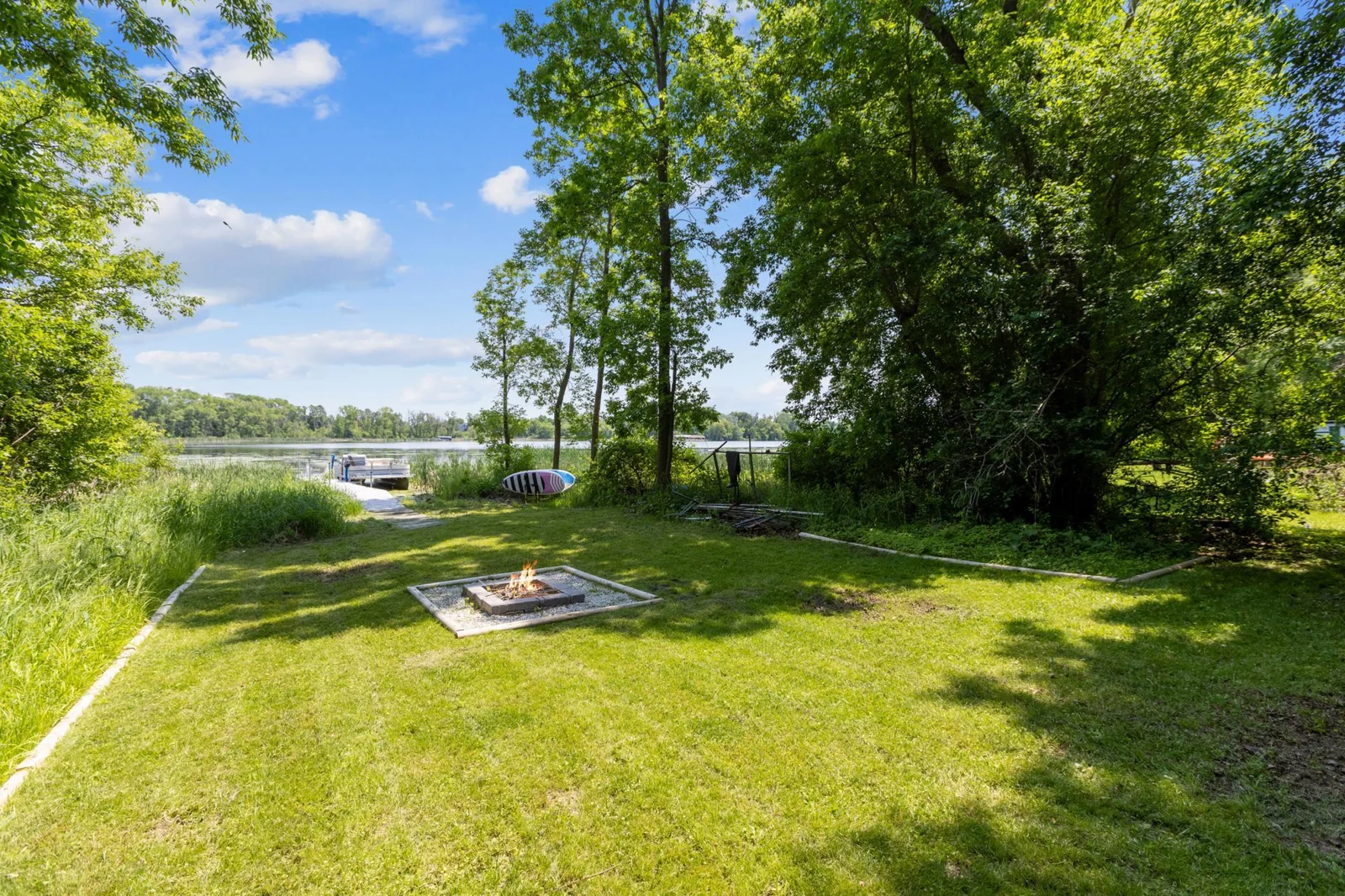 Firepit down by water