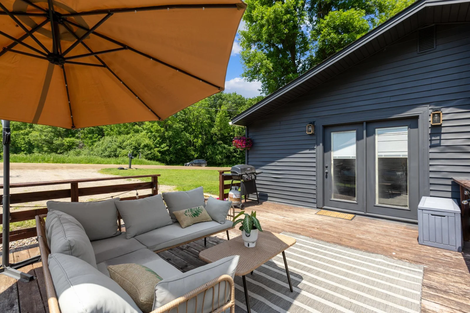 Deck 2 with front door.