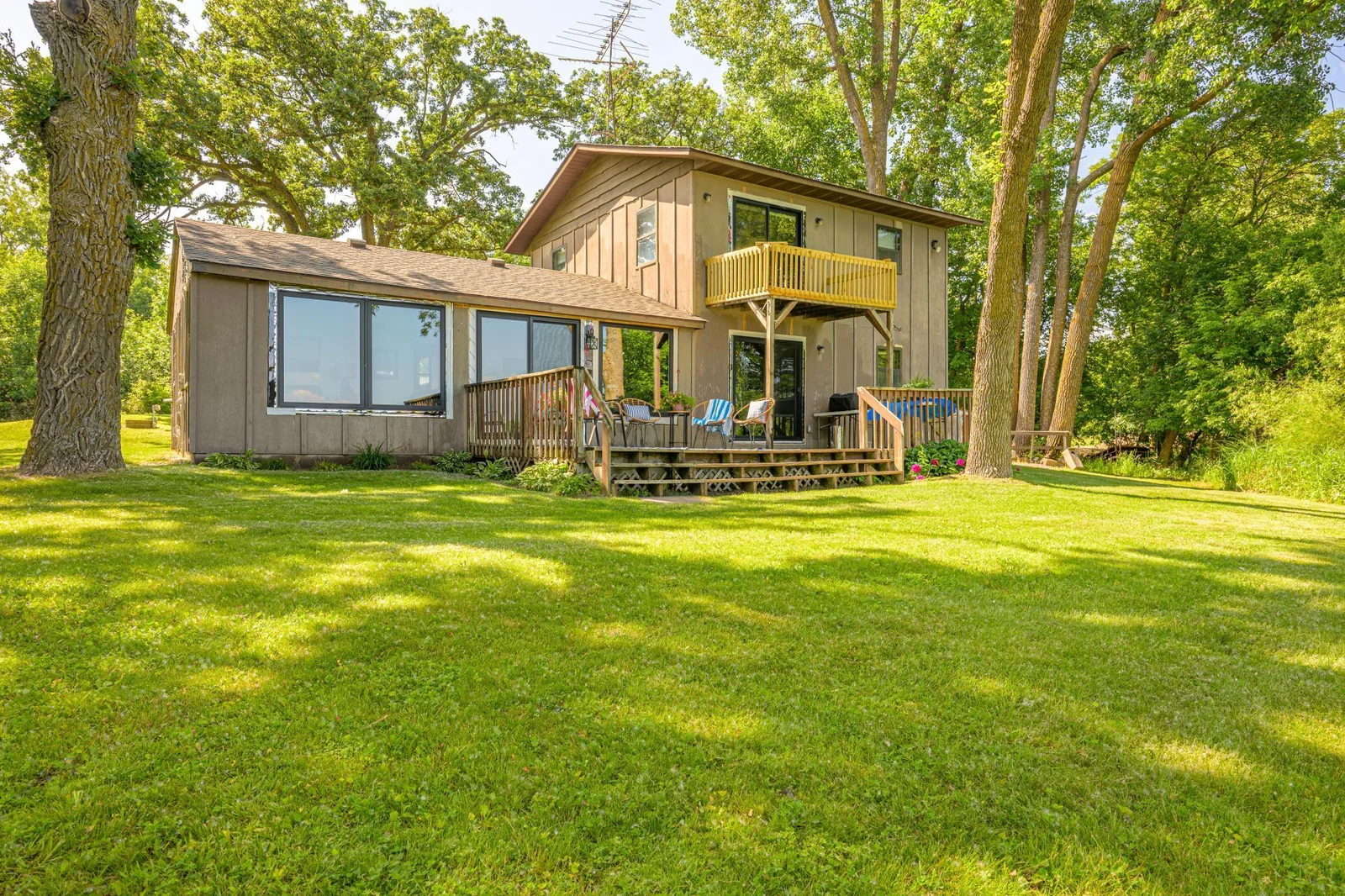 The deck is great for entertaining!