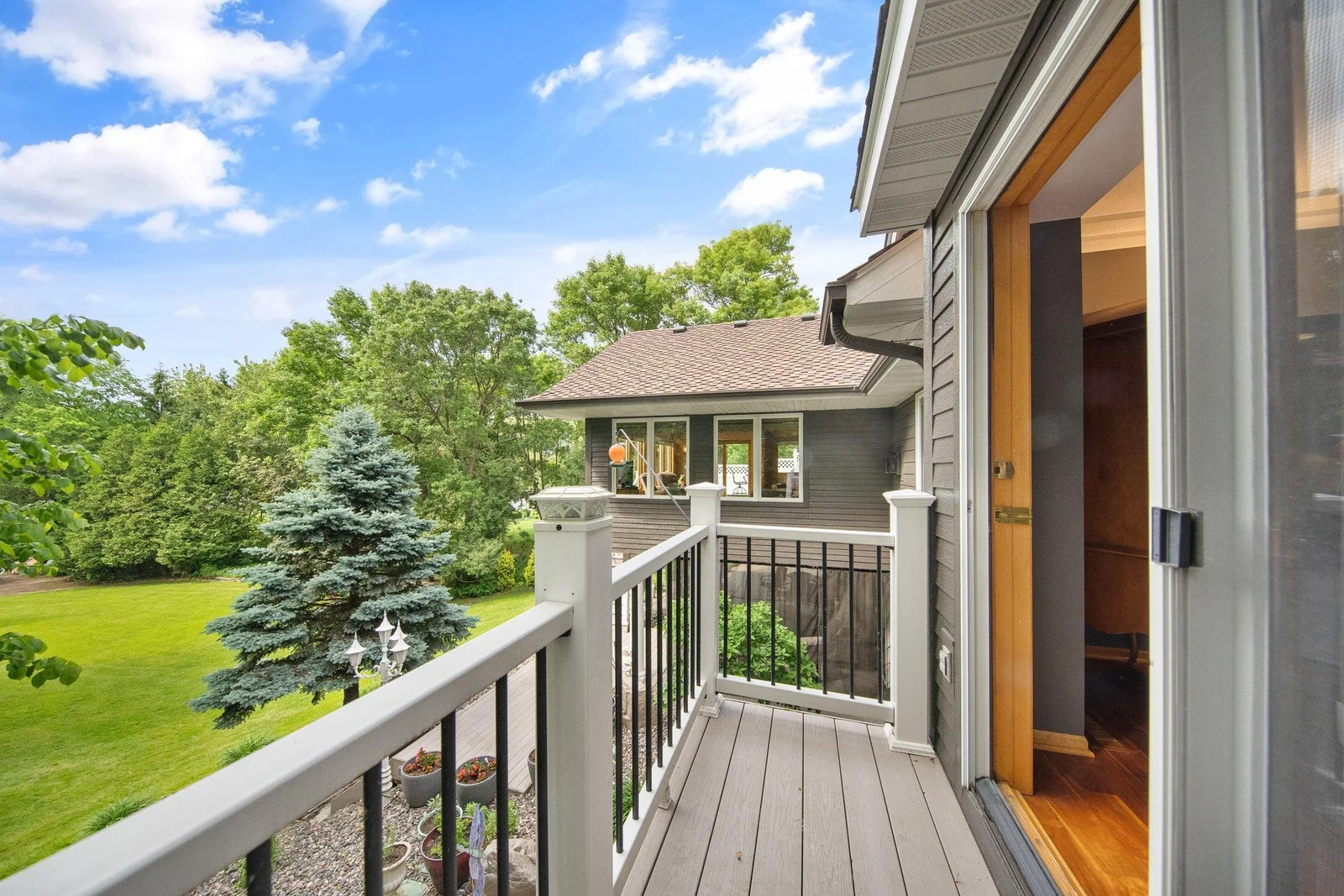 Primary has a private terrace overlooking the property!