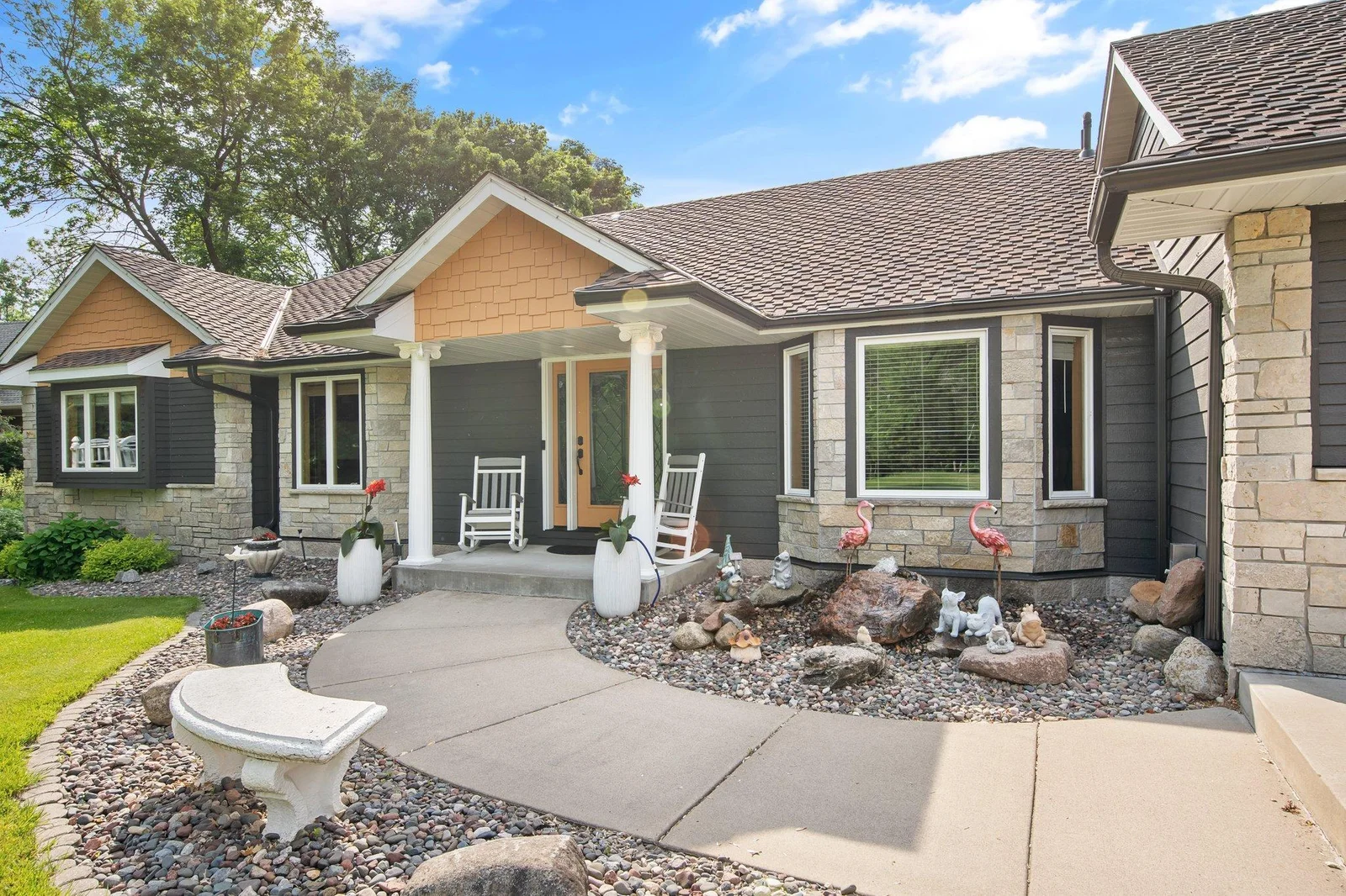 Beautifully landscaped with fountain!