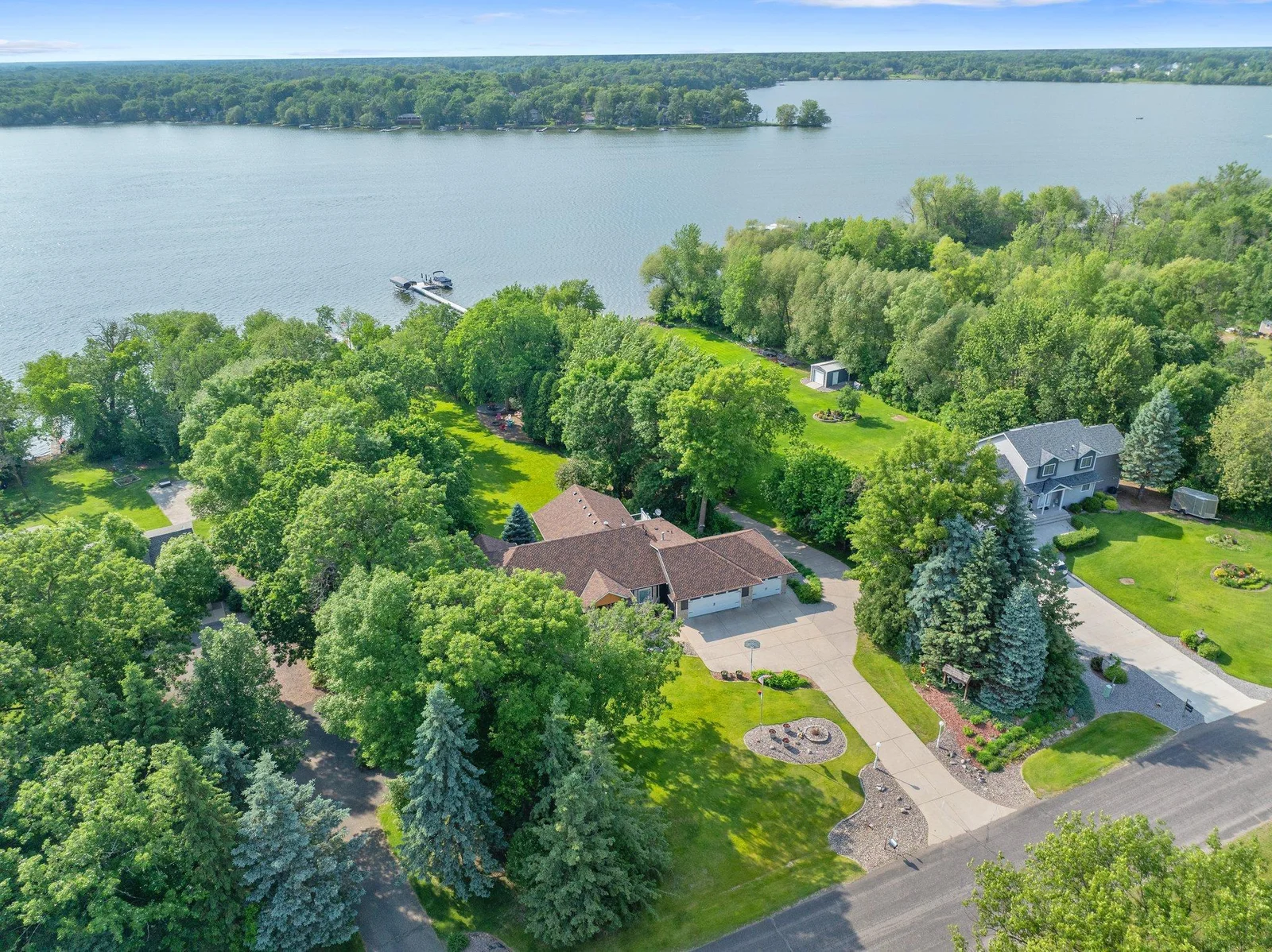 Ariel view of Eagle Lake.