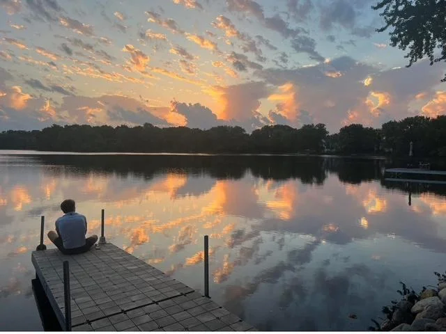 Priceless views. None of the photos are altered.  This was taken on my iPhone.