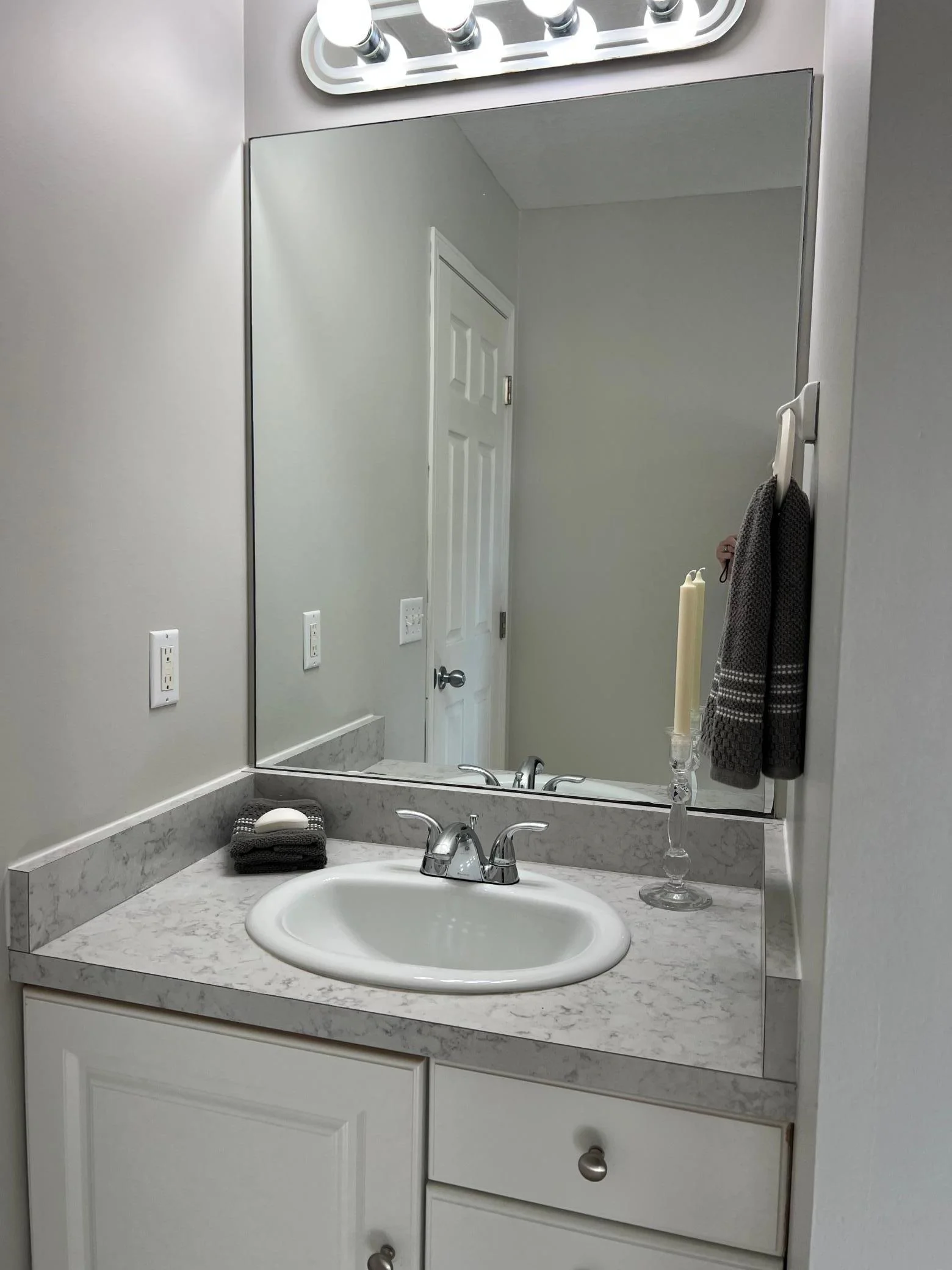 THE SINK AREA.
