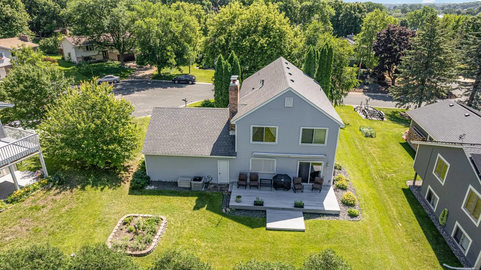 Back view of home