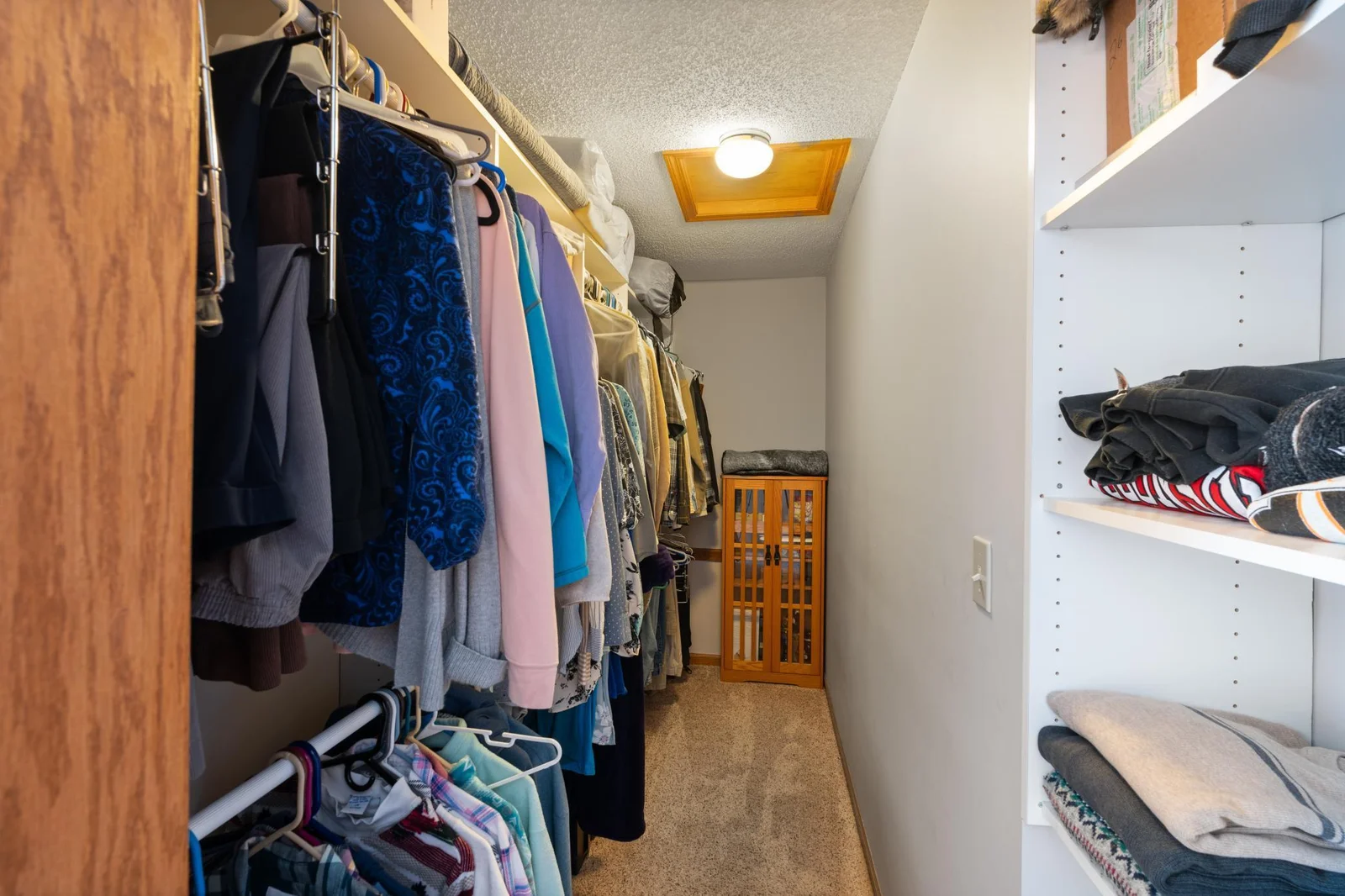 Primary walk in closet