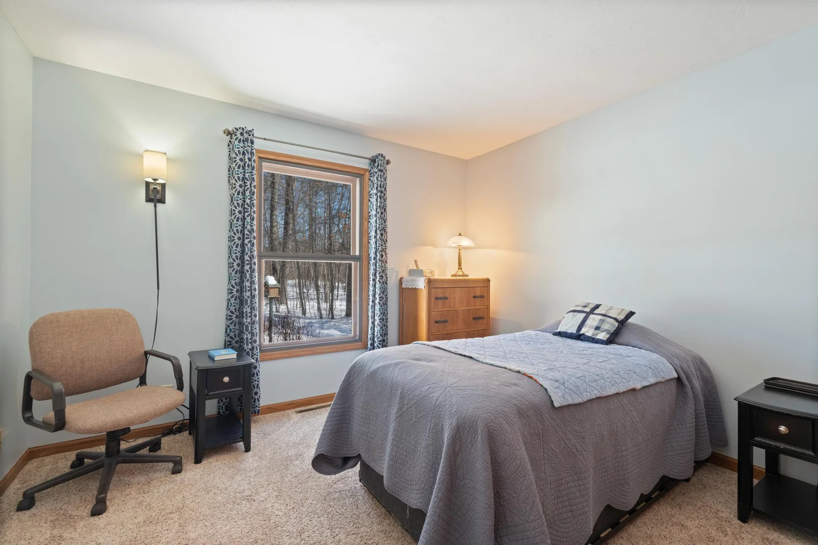1 of 3 bedrooms on the main