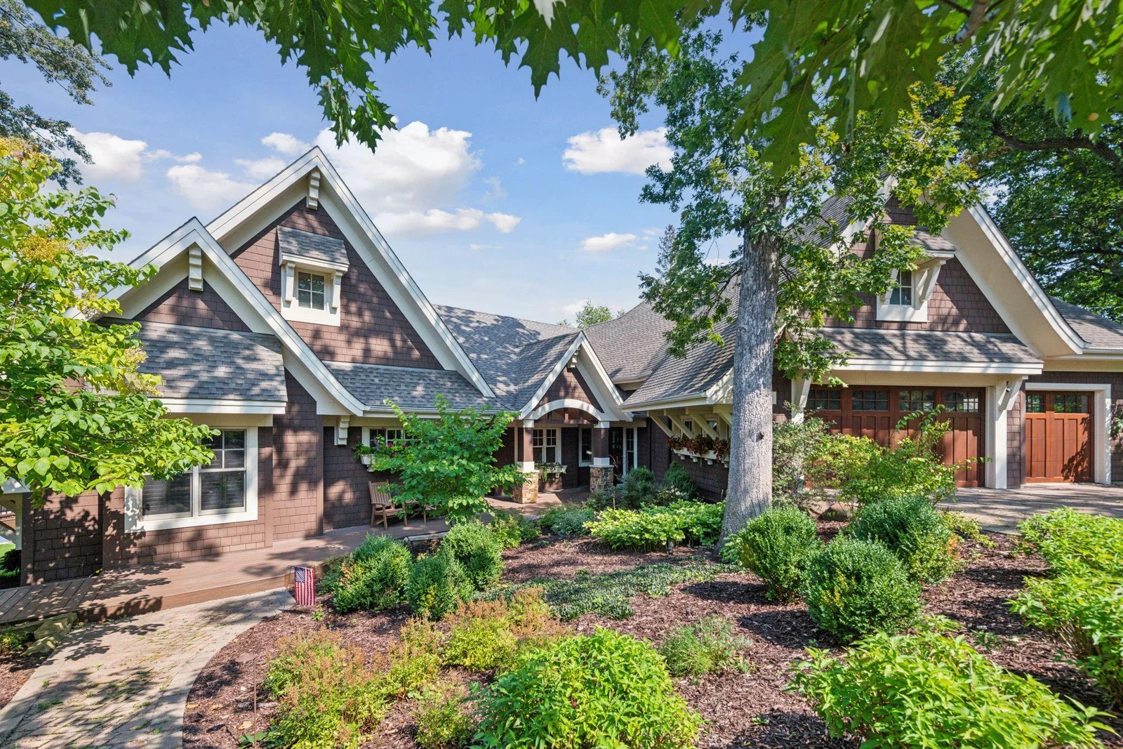 Masterfully built by Lecy Bros Construction, architectural details wrap around the home.