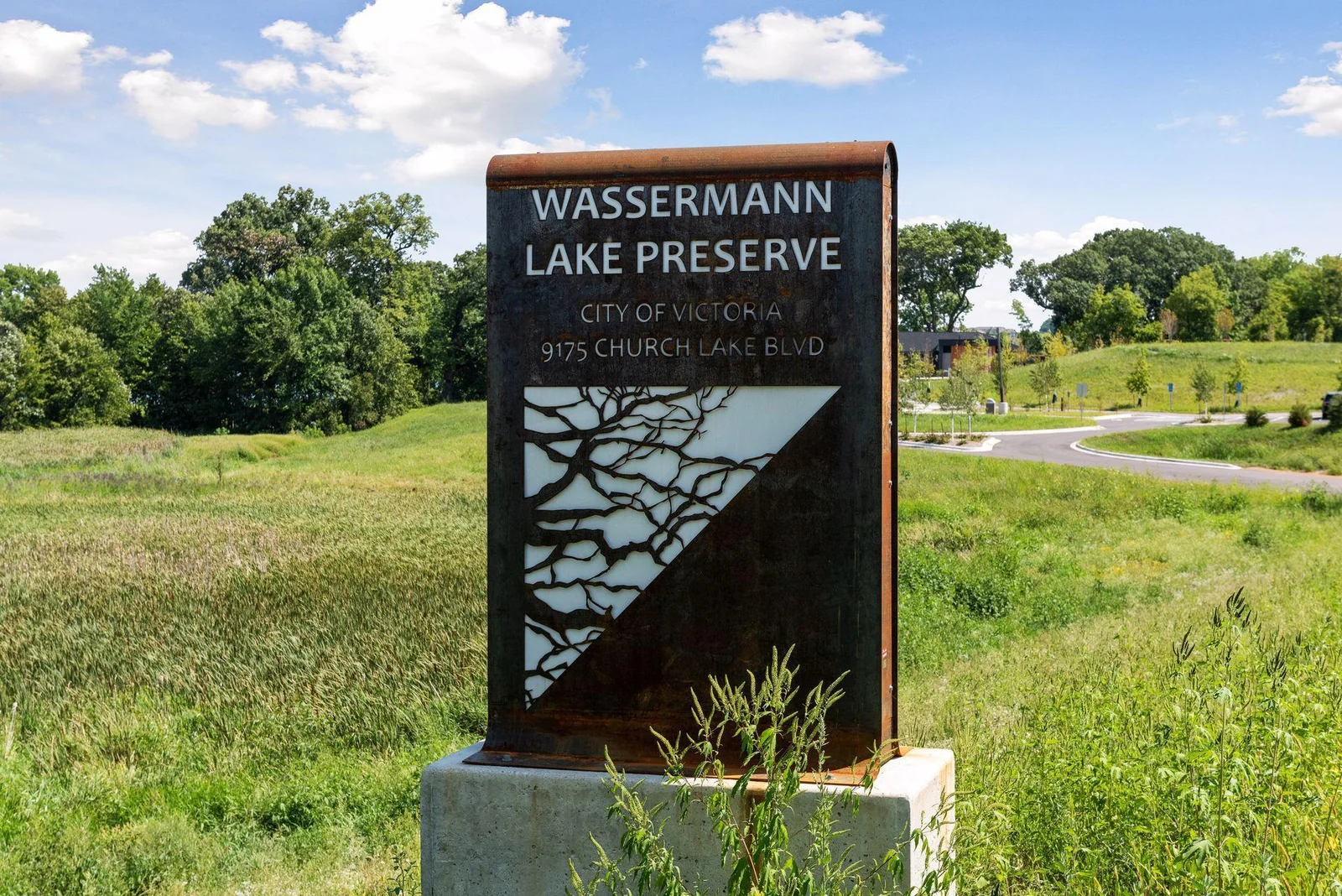 Wassermann Lake Preserve connects the community of Victoria with the regional trail system through paved trails and a scenic boardwalk along the shoreline.