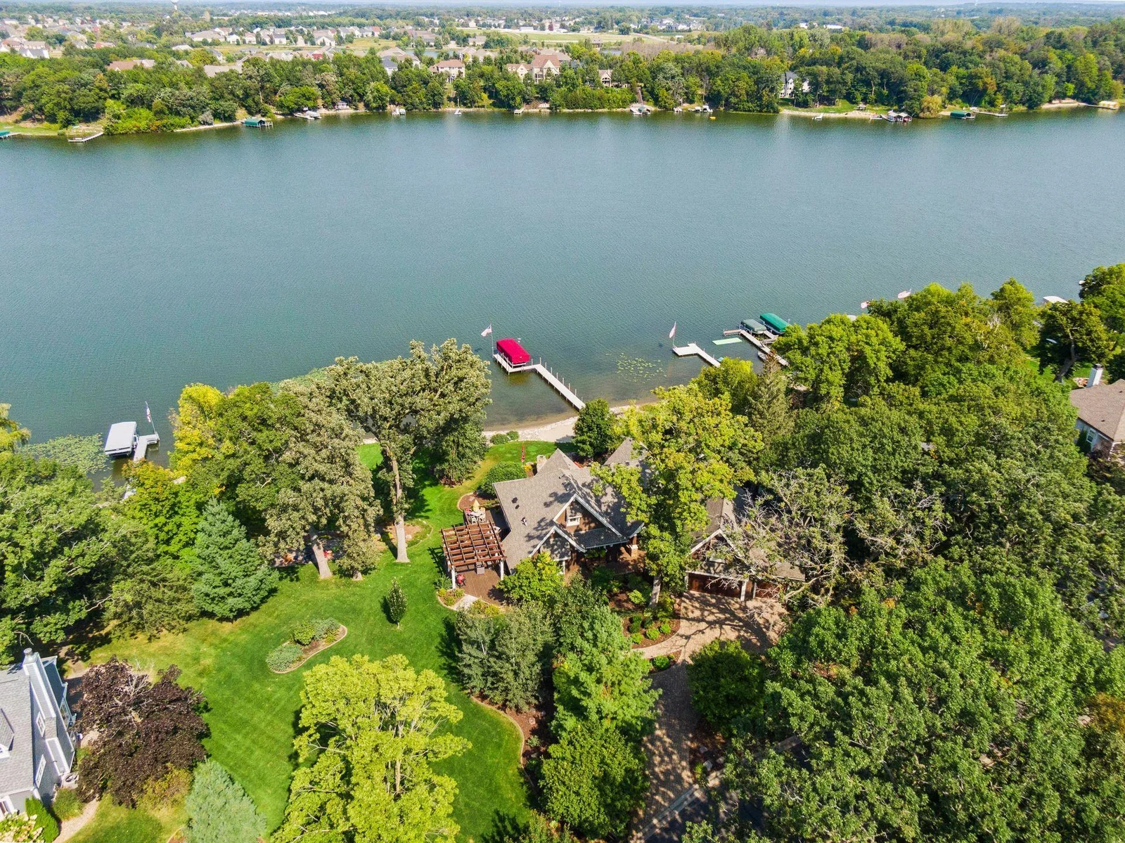 Mature trees and beautiful landscaping create a peaceful environment