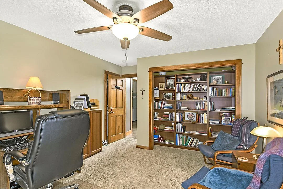 7458 39th Ave NE Garfield, MN  Main floor primary bedroom, currently used as an office