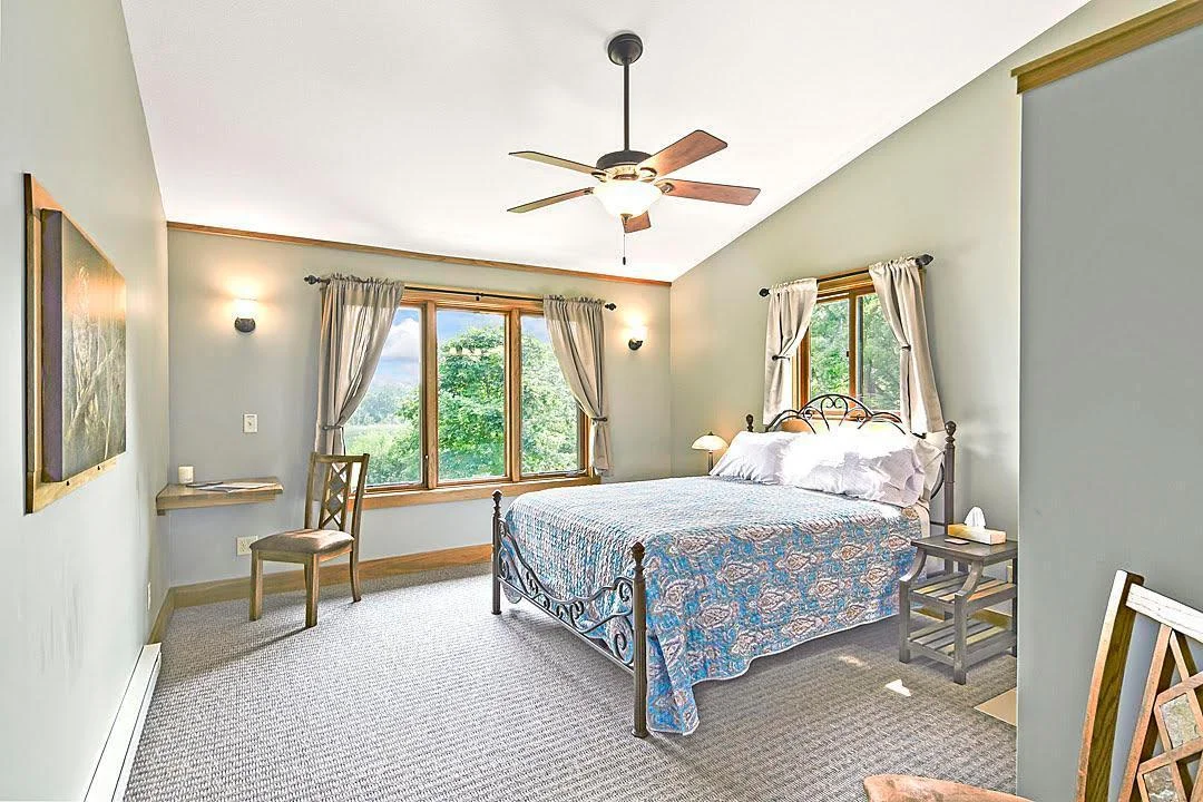 7458 39th Ave NW, Garfield, MN  Main floor bedroom # 3 with lots of natural light and private 3/4 bath