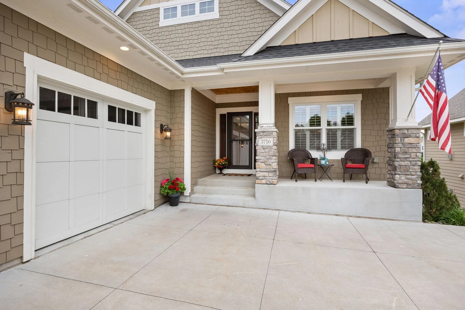 Welcoming front porch