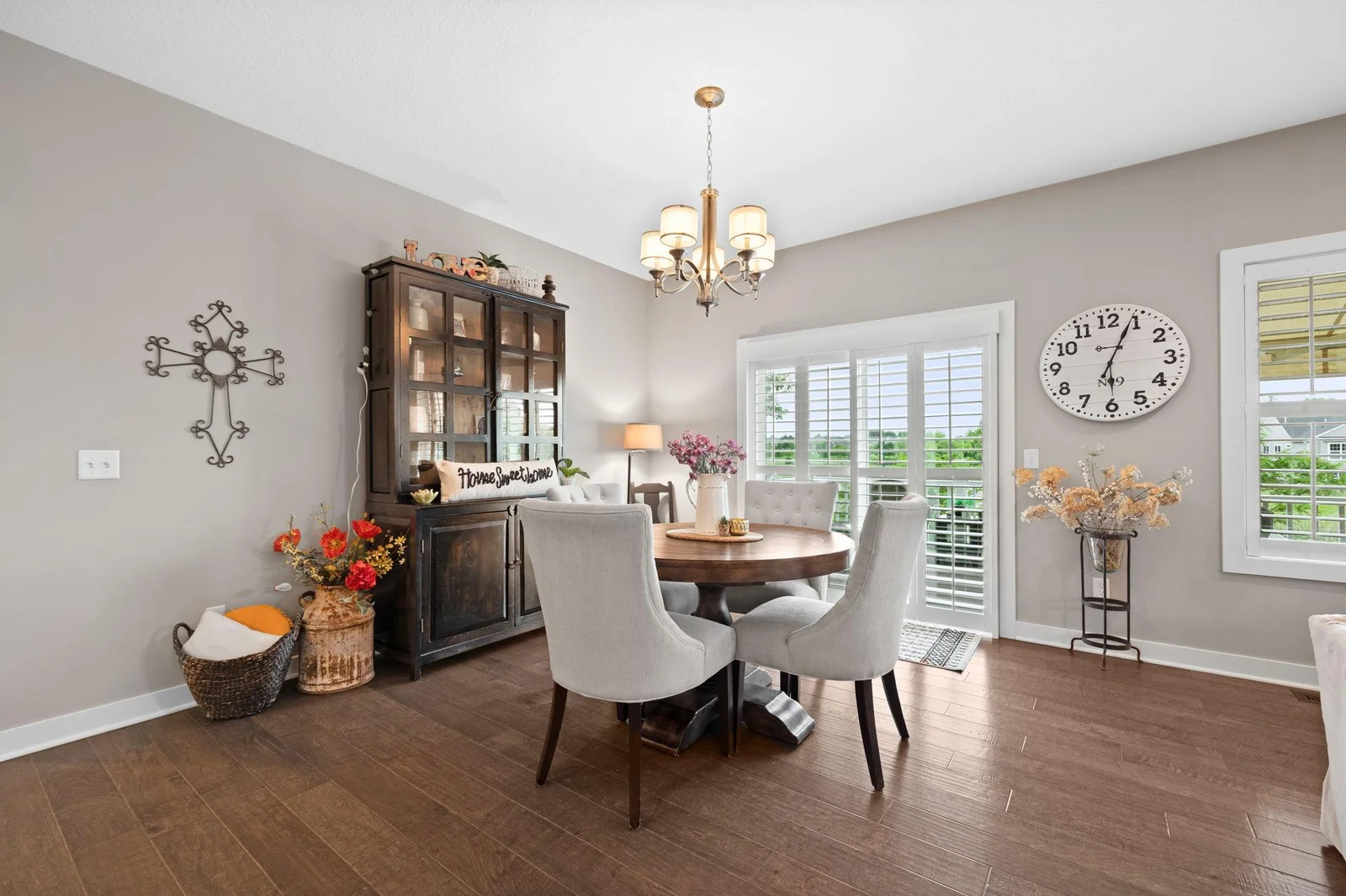 Dining room leads to the spacious deck-convenient for entertaining and/or grilling