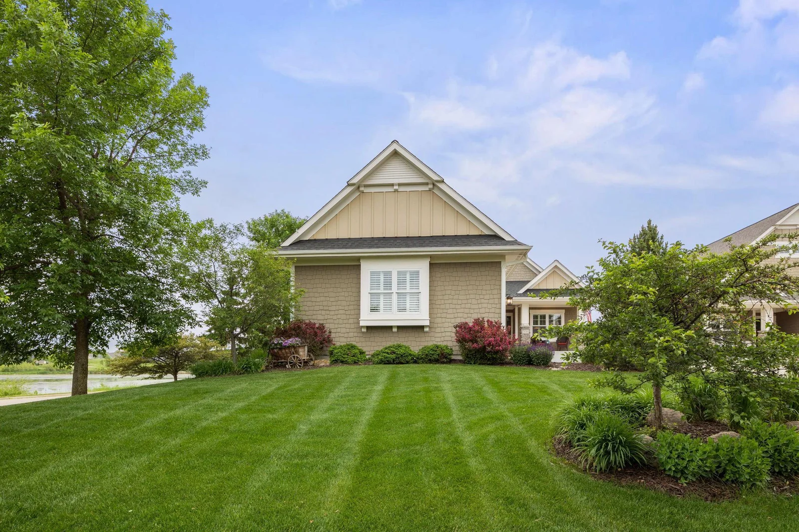 Amazing curb appeal with bright and beautiful perennials