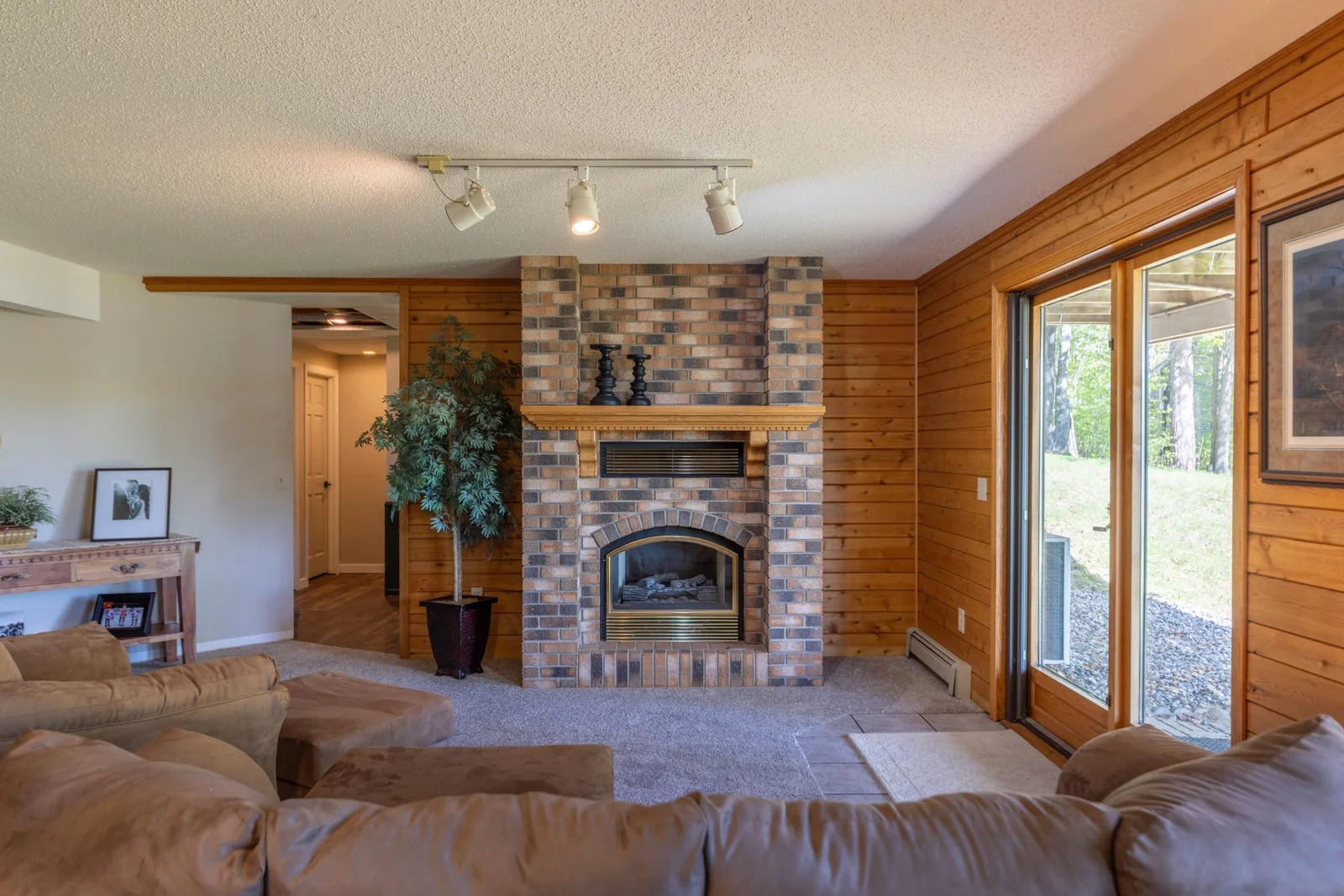 Lower Level Gas Fireplace