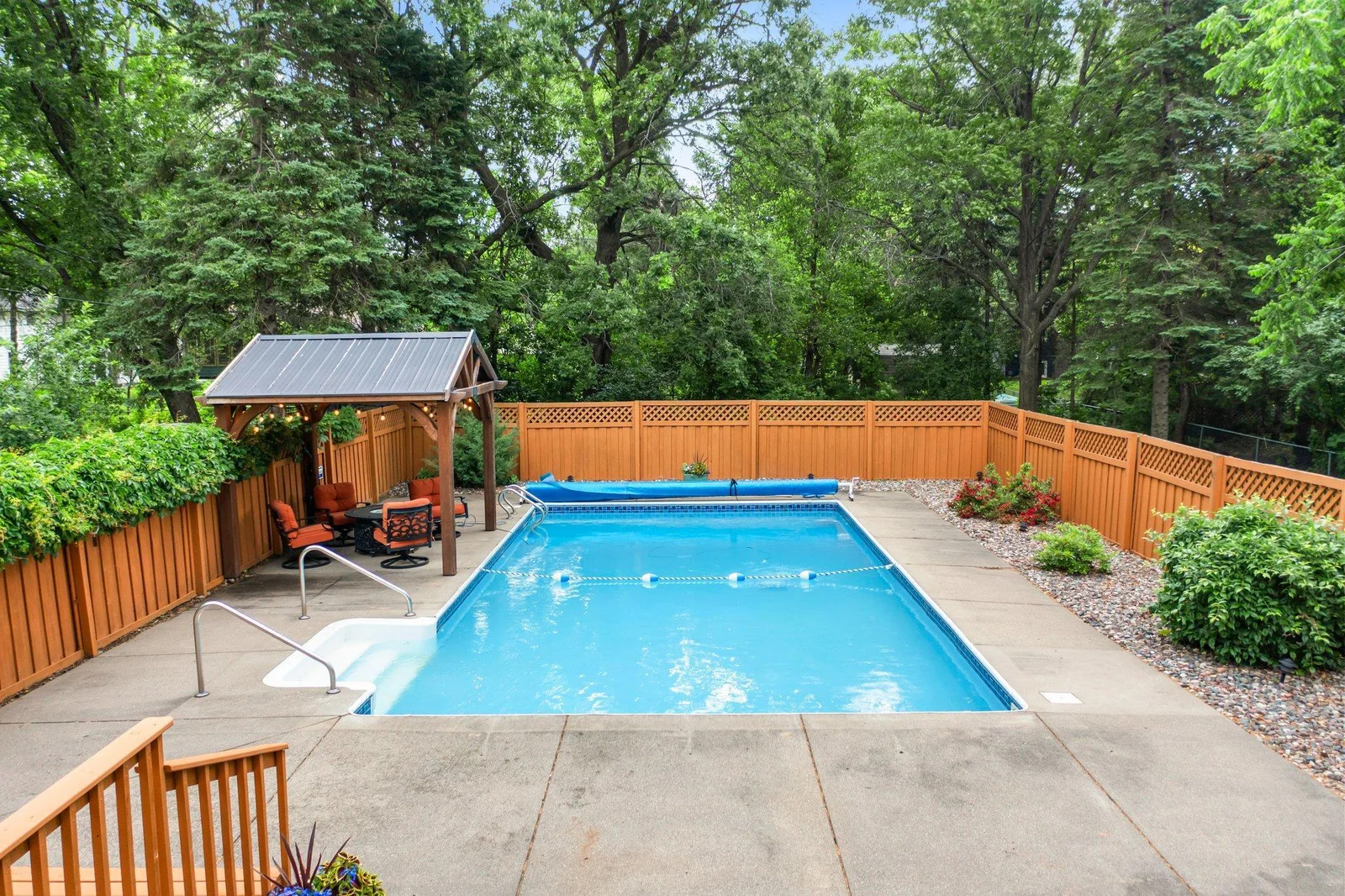 Attractive landscaping; perennials