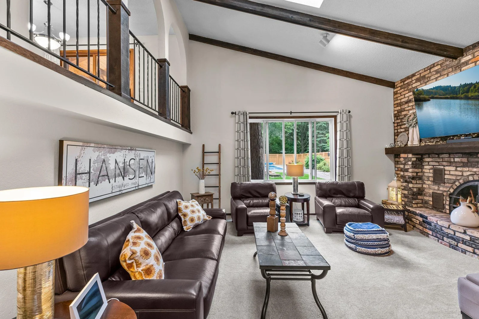 Soaring vaulted ceiling