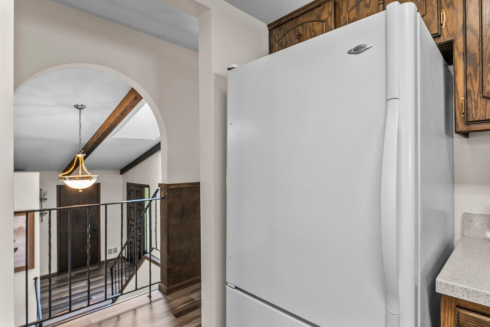 Fridge with bottom drawer freezer - nice!