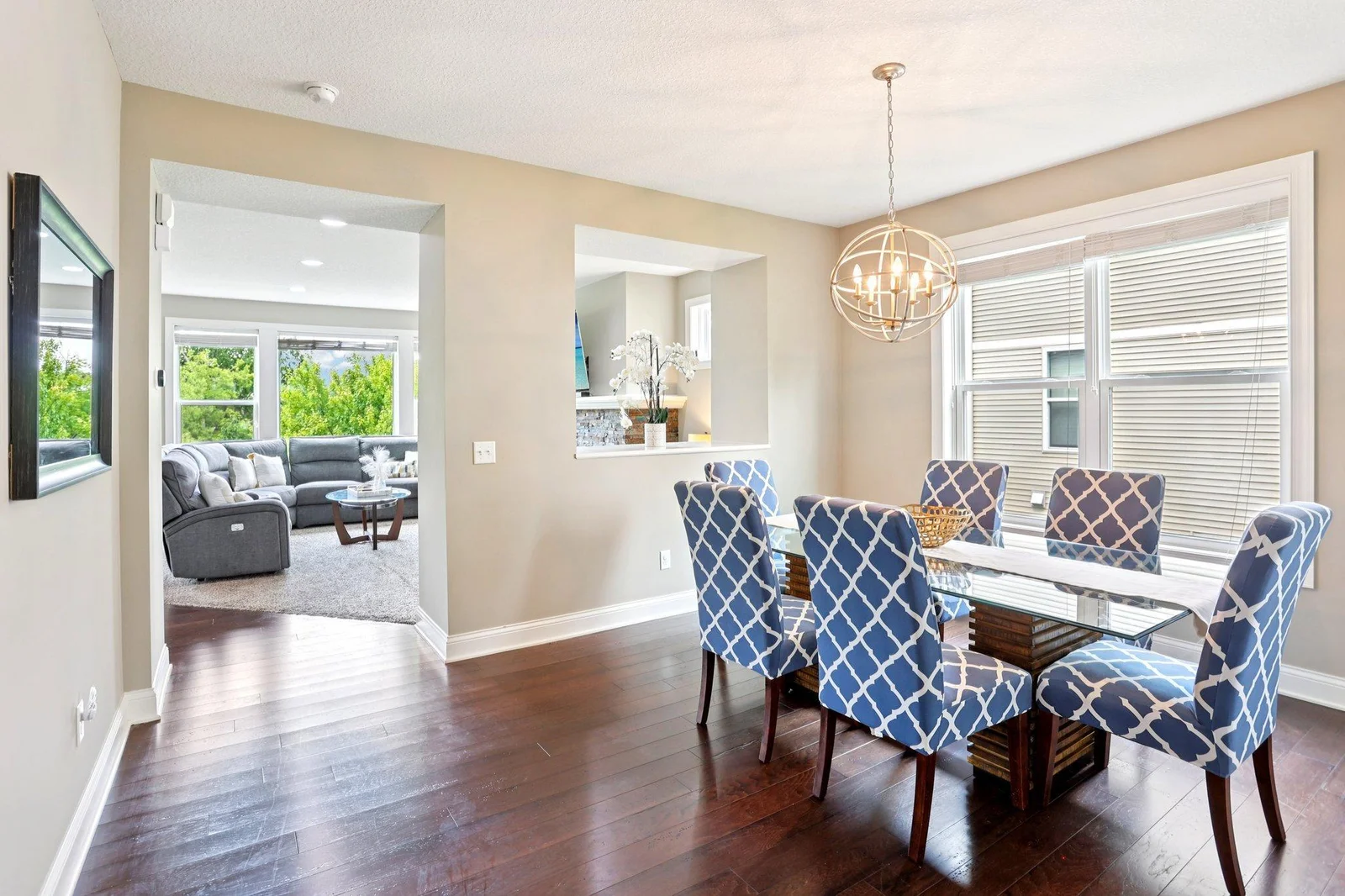Formal dining area.