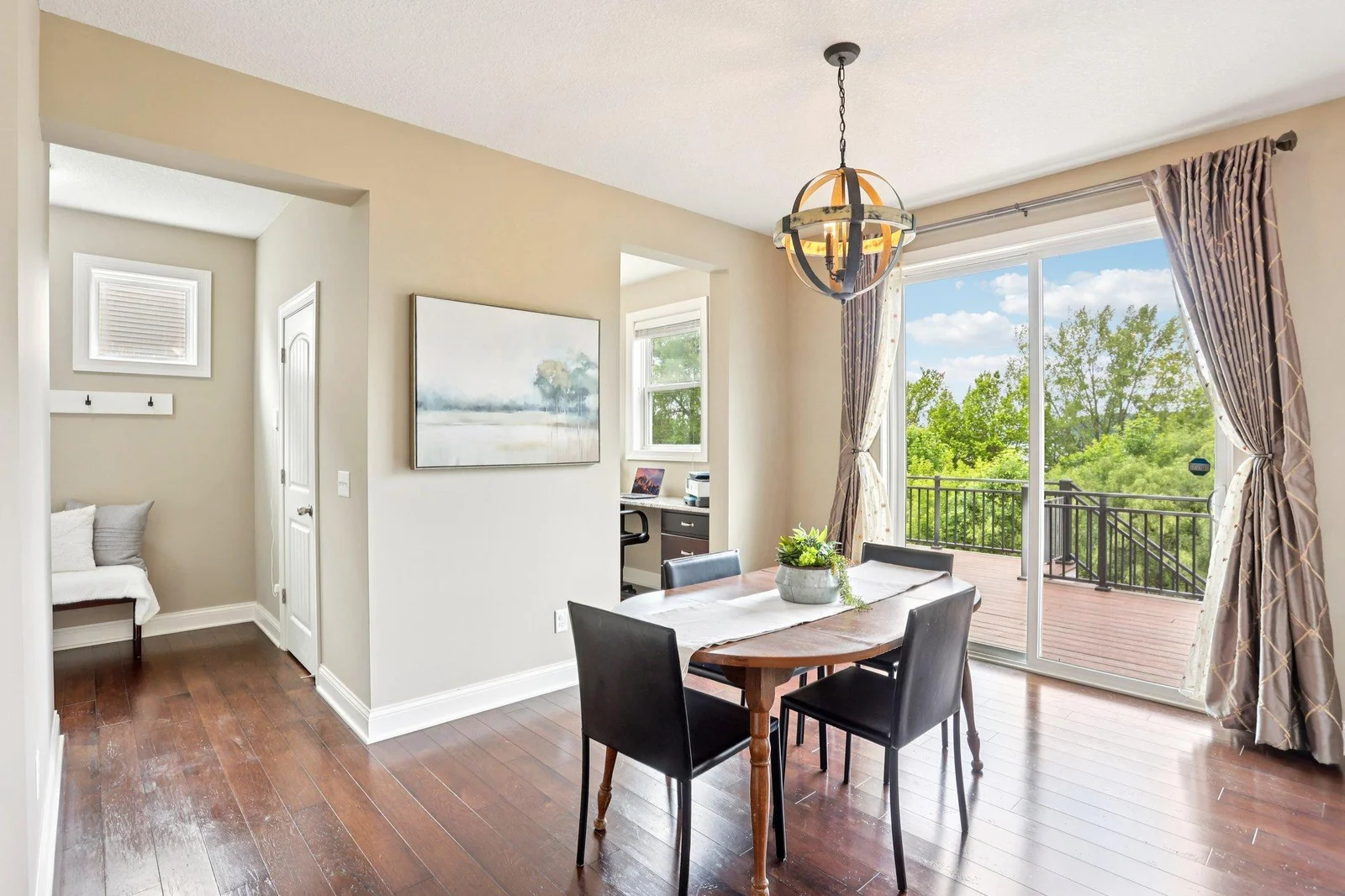 Direct access to the spacious deck for easy indoor-outdoor entertaining.