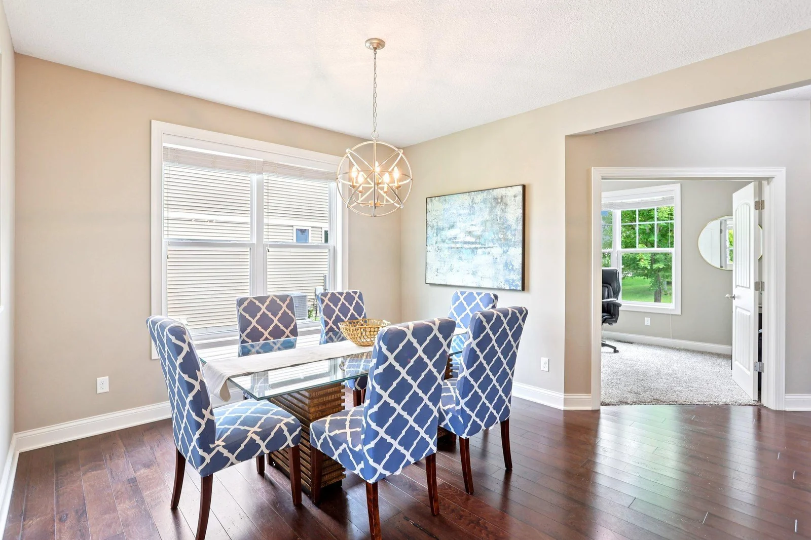 Formal dining area.