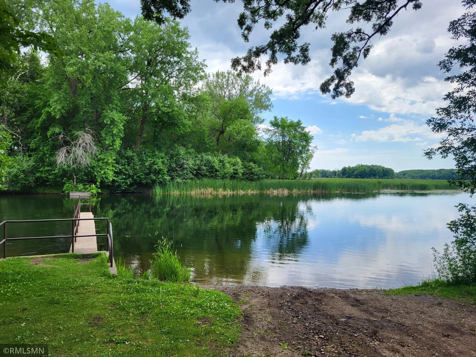 Here is the shared lake access to Grass Lake through the Clearwater Harbor Association.