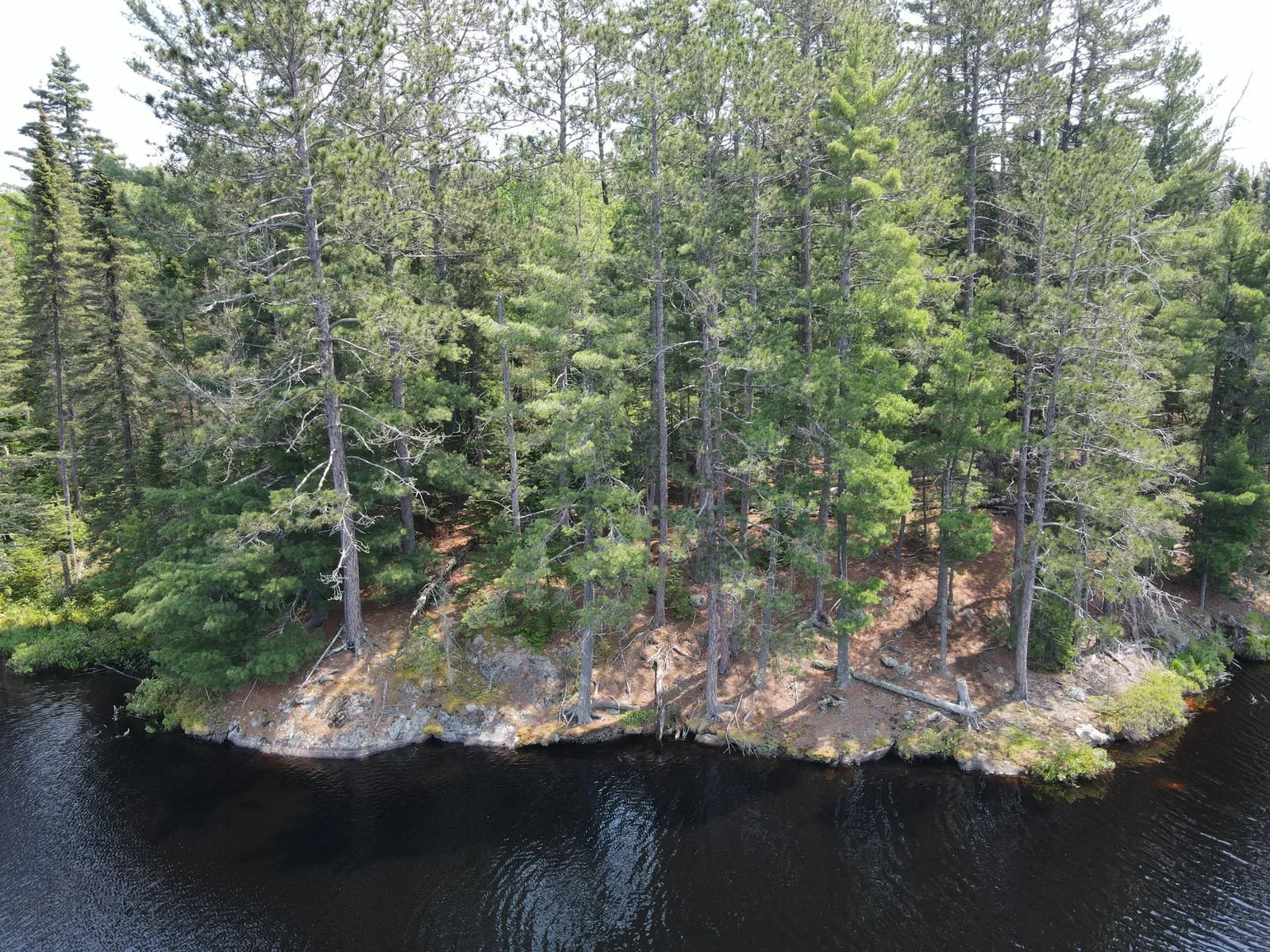 Great fishing hole off this point.