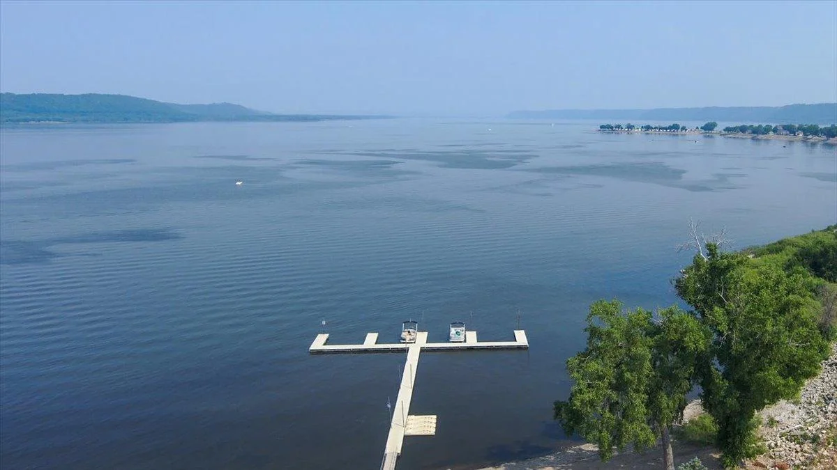Aerial View of Lake Pepin & Mississippi River