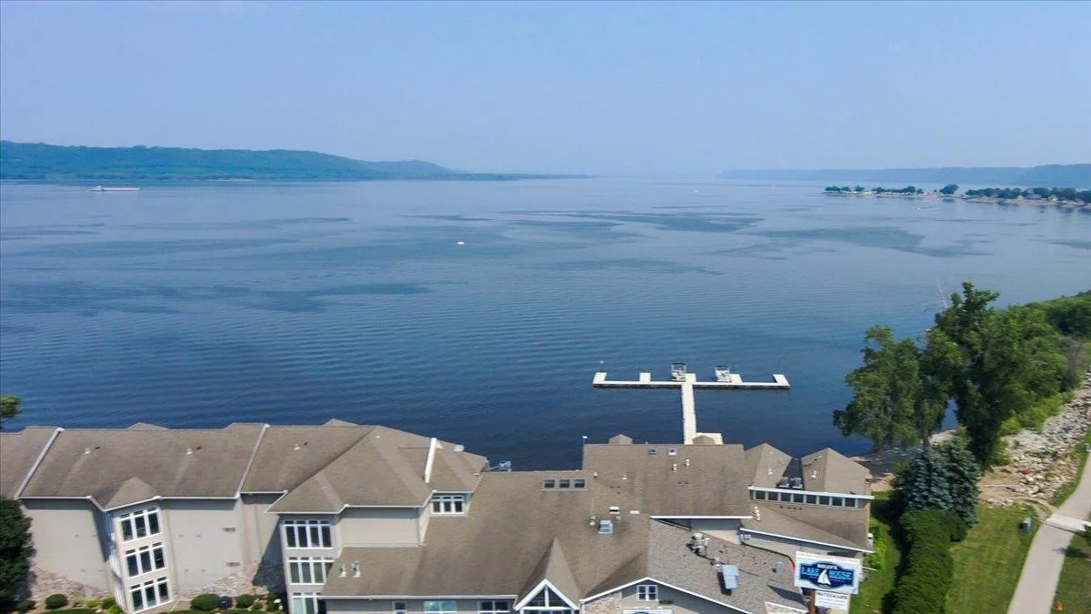 Aerial View of Lake Pepin & Mississippi River
