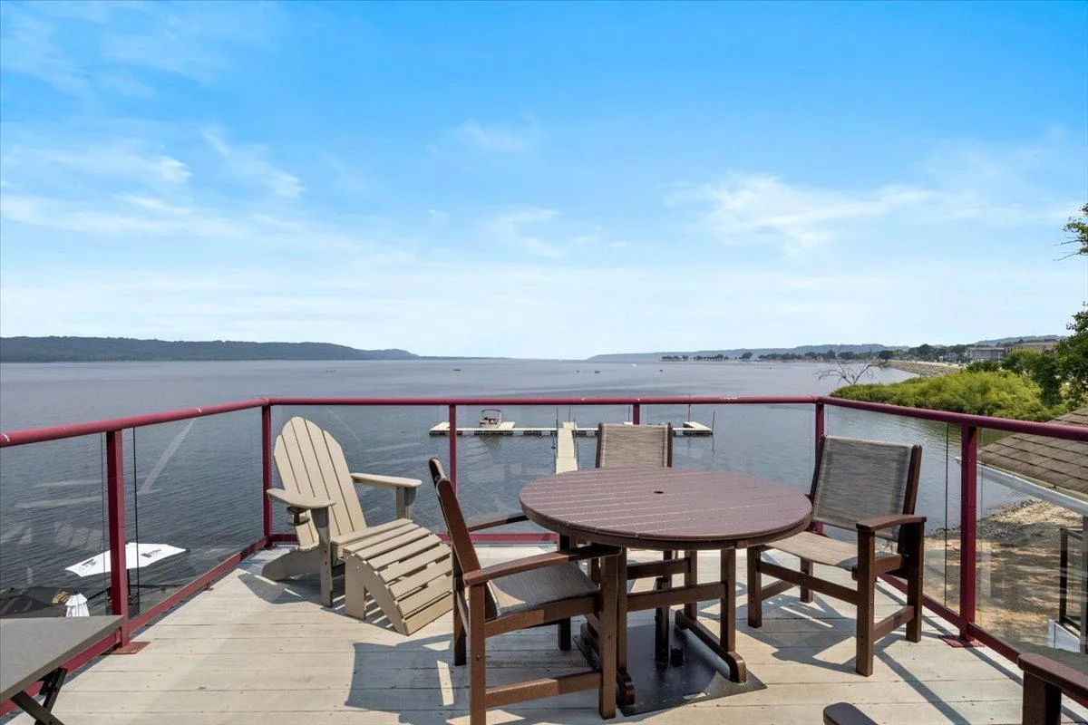 Panoramic Views of Lake Pepin from Condo Deck