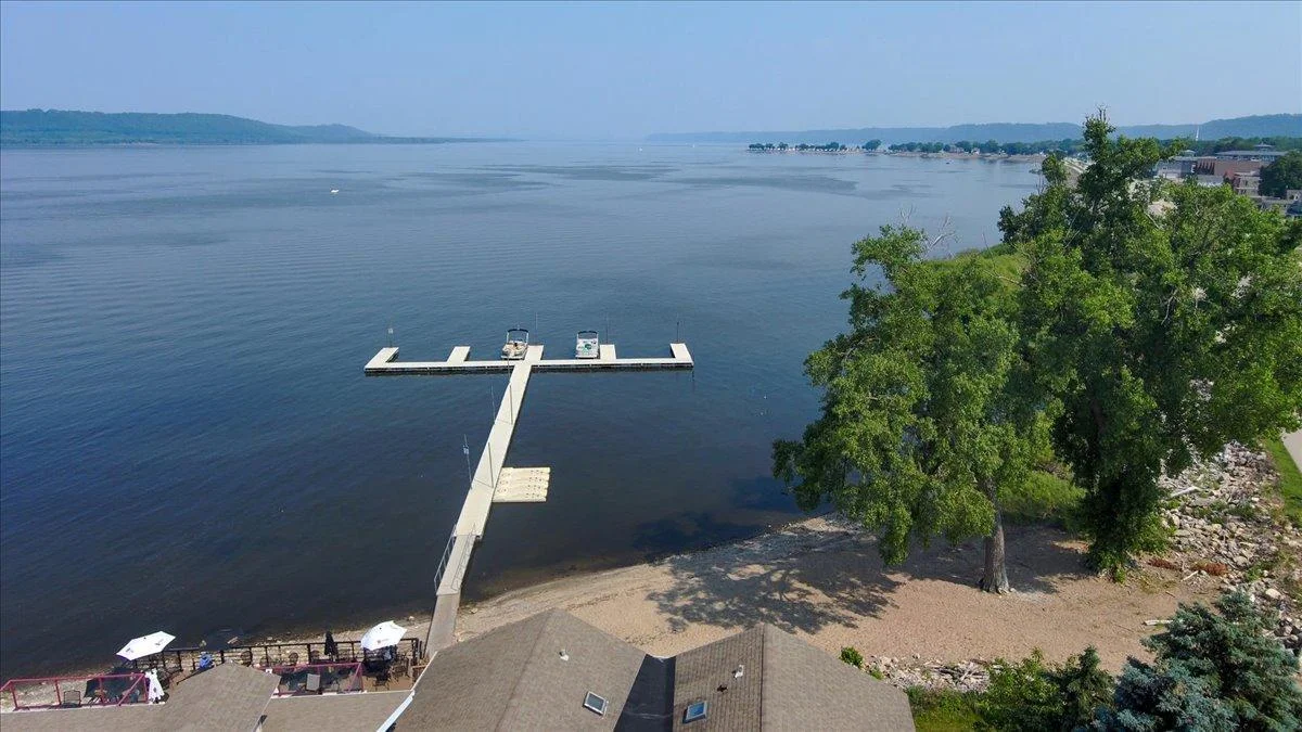 Aerial View of Lake Pepin & Mississippi River