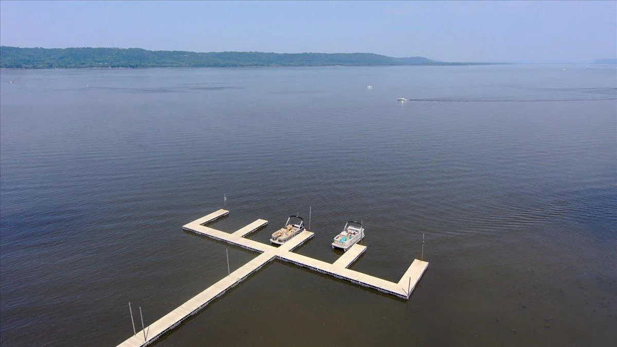 Aerial View of Lake Pepin & Mississippi River