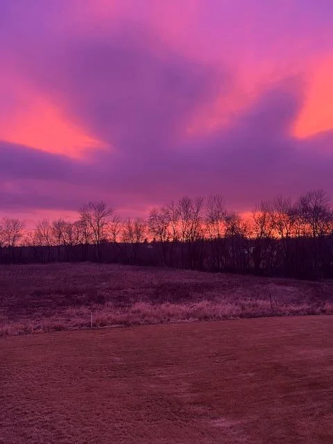 GORGEOUS PURPLE SUNSET!