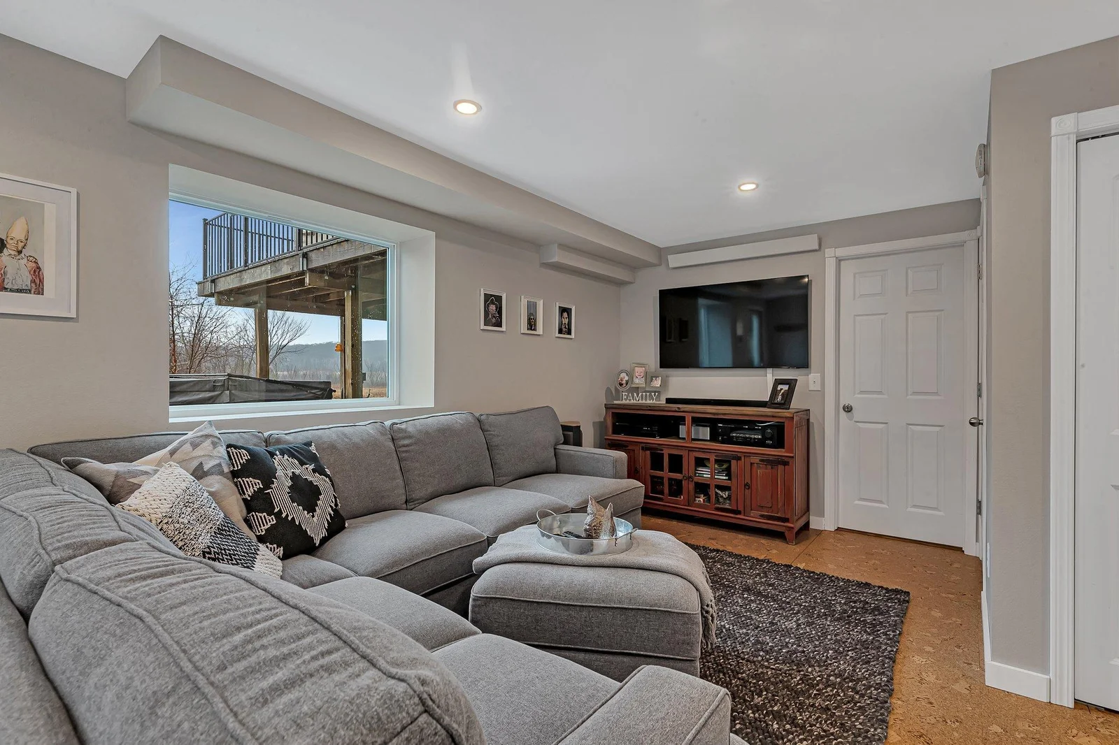 Family room walkout lower level