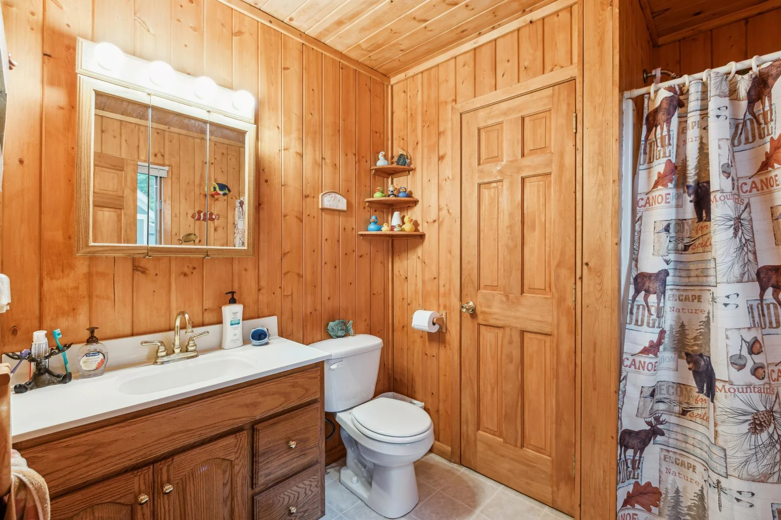 Spacious & nicely appointed 3/4 bathroom perfect for getting cleaned up and ready for the day.