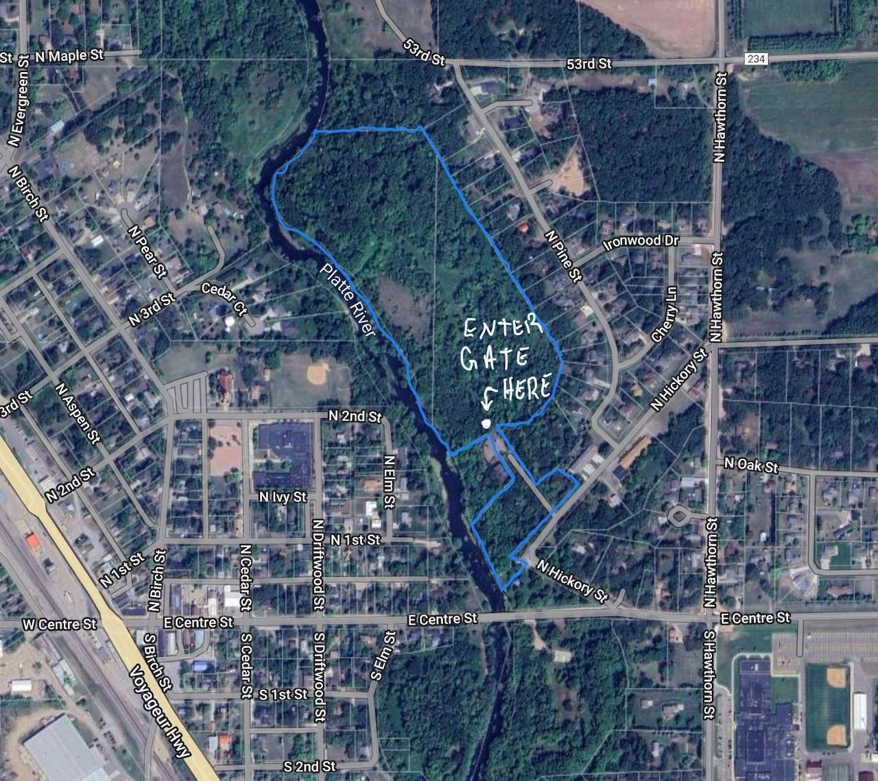Entrance Gate into Zone 3 and 4