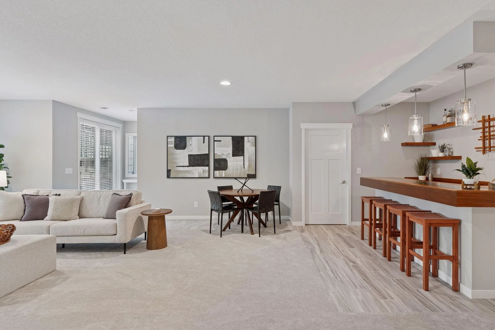 Behind this lower-level wall is a generous workshop and storage area—easily customizable to your needs.